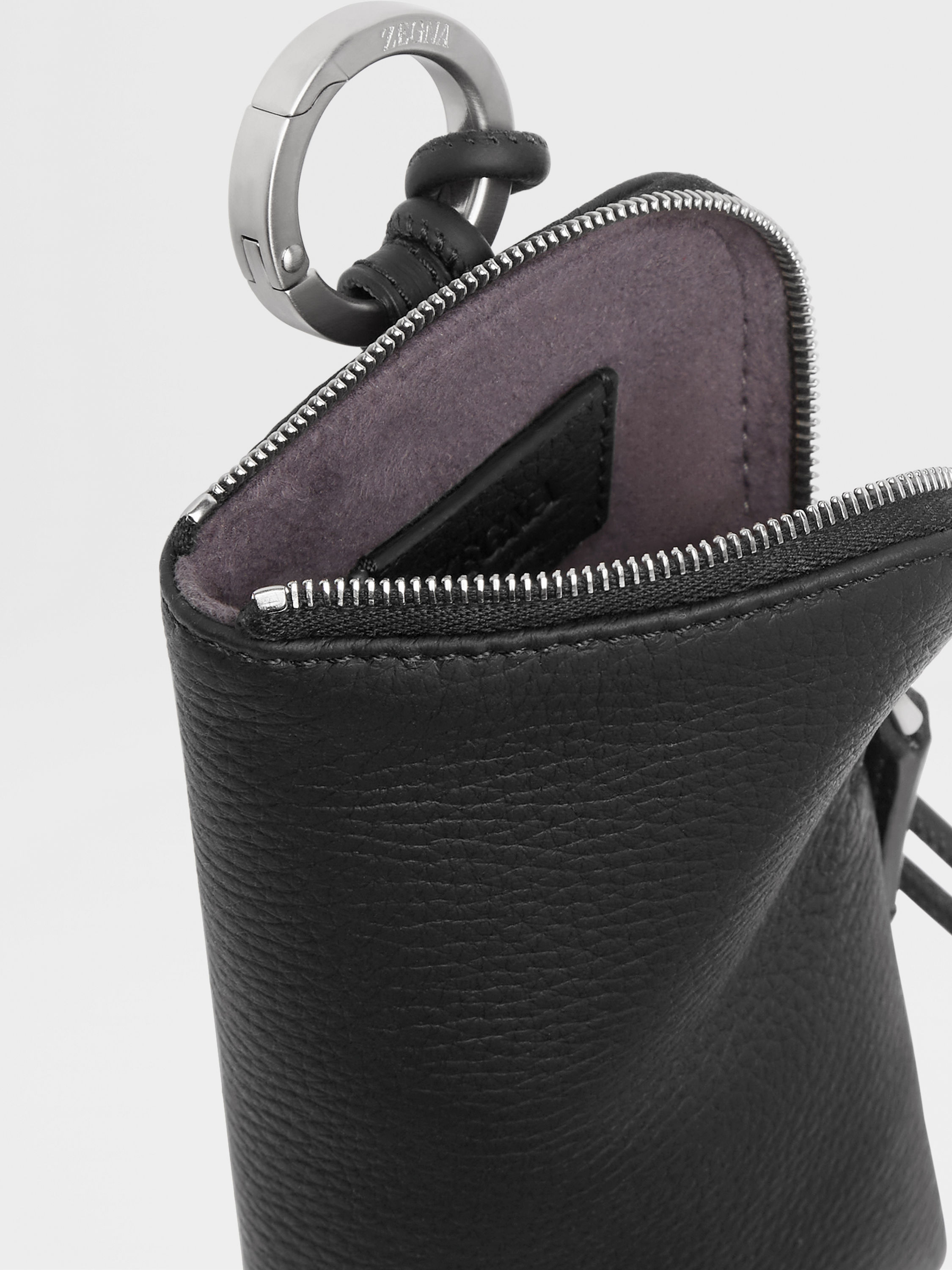 Black Deerskin Glasses Case Product detail photo #1