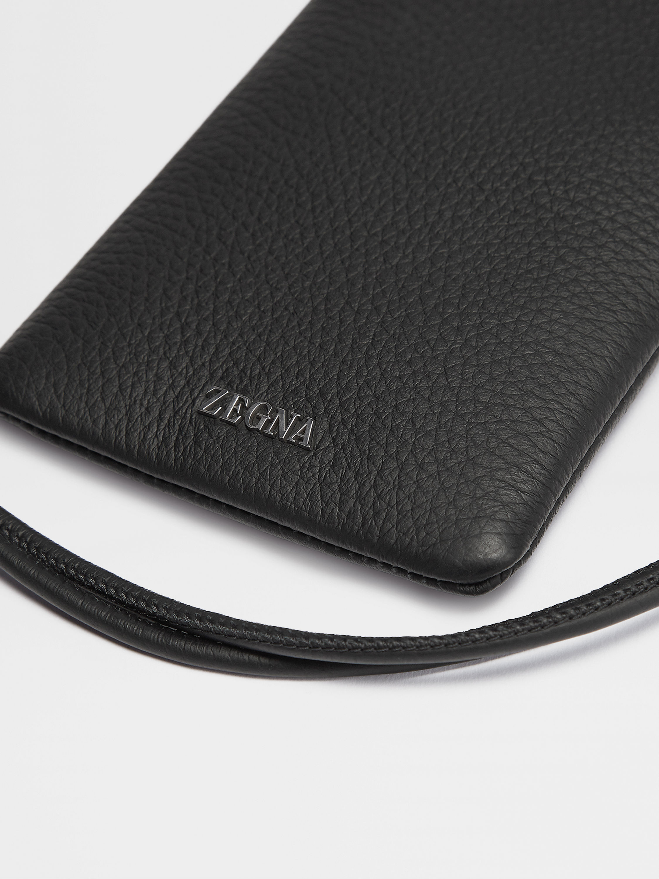 Black Deerskin Glasses Case Product detail photo #4