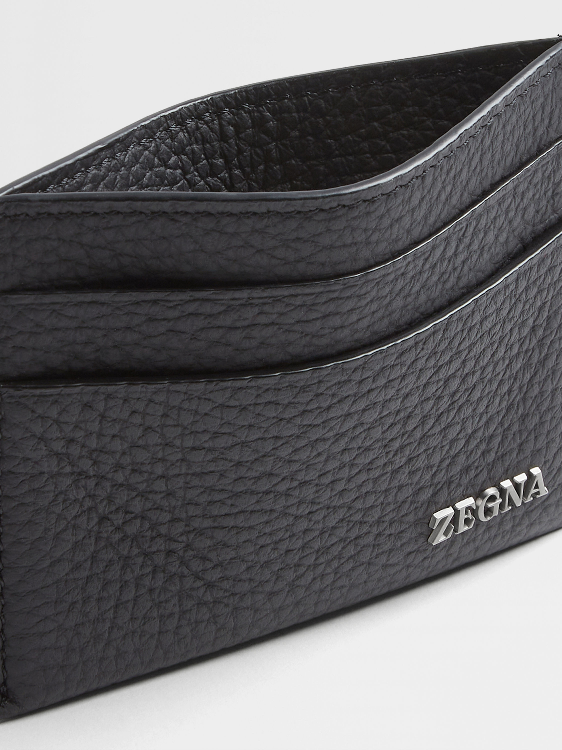 黑色鹿皮名片夹 產品細節圖 #1