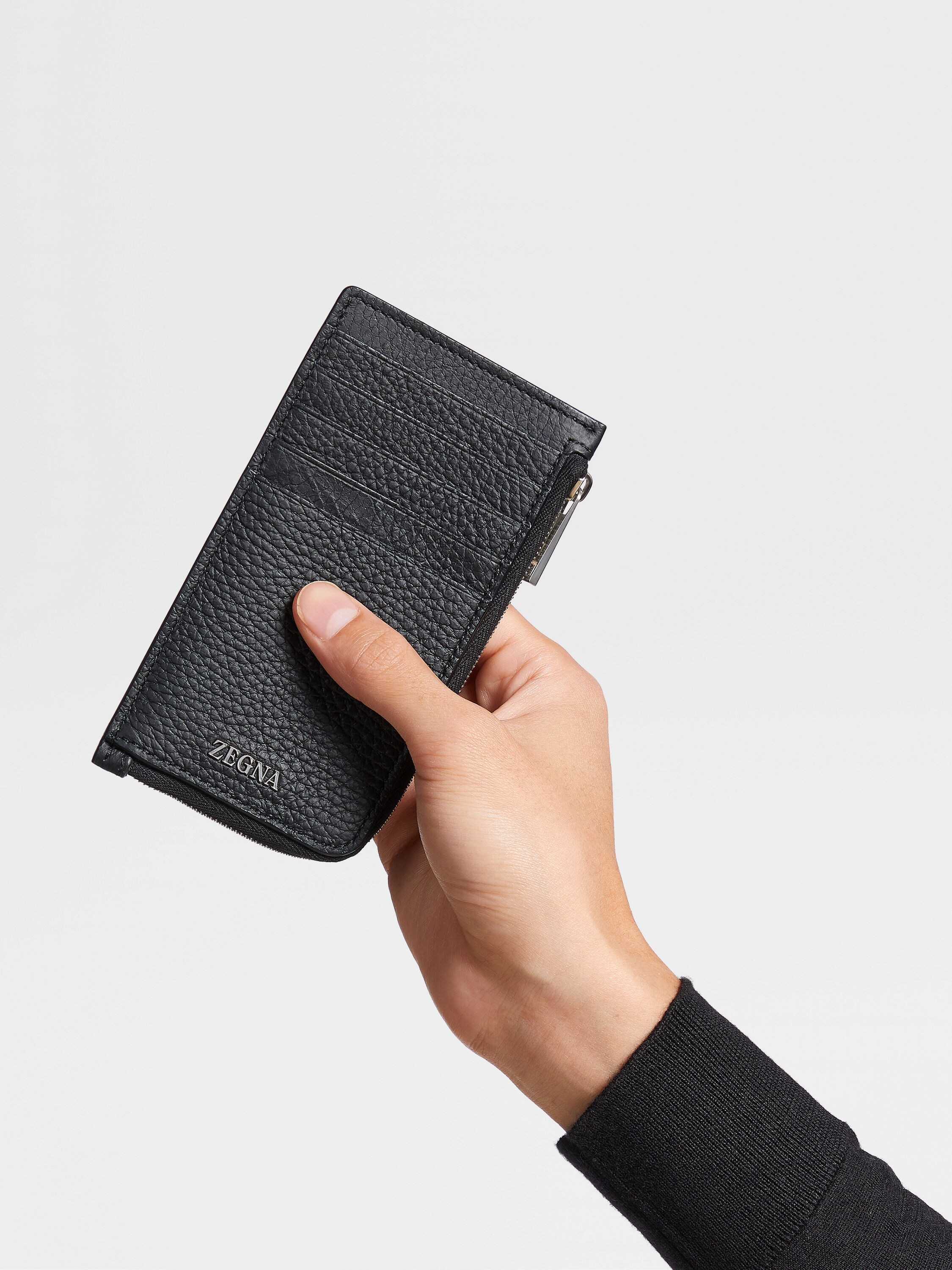 黑色鹿皮钱包 产品细节图 #3