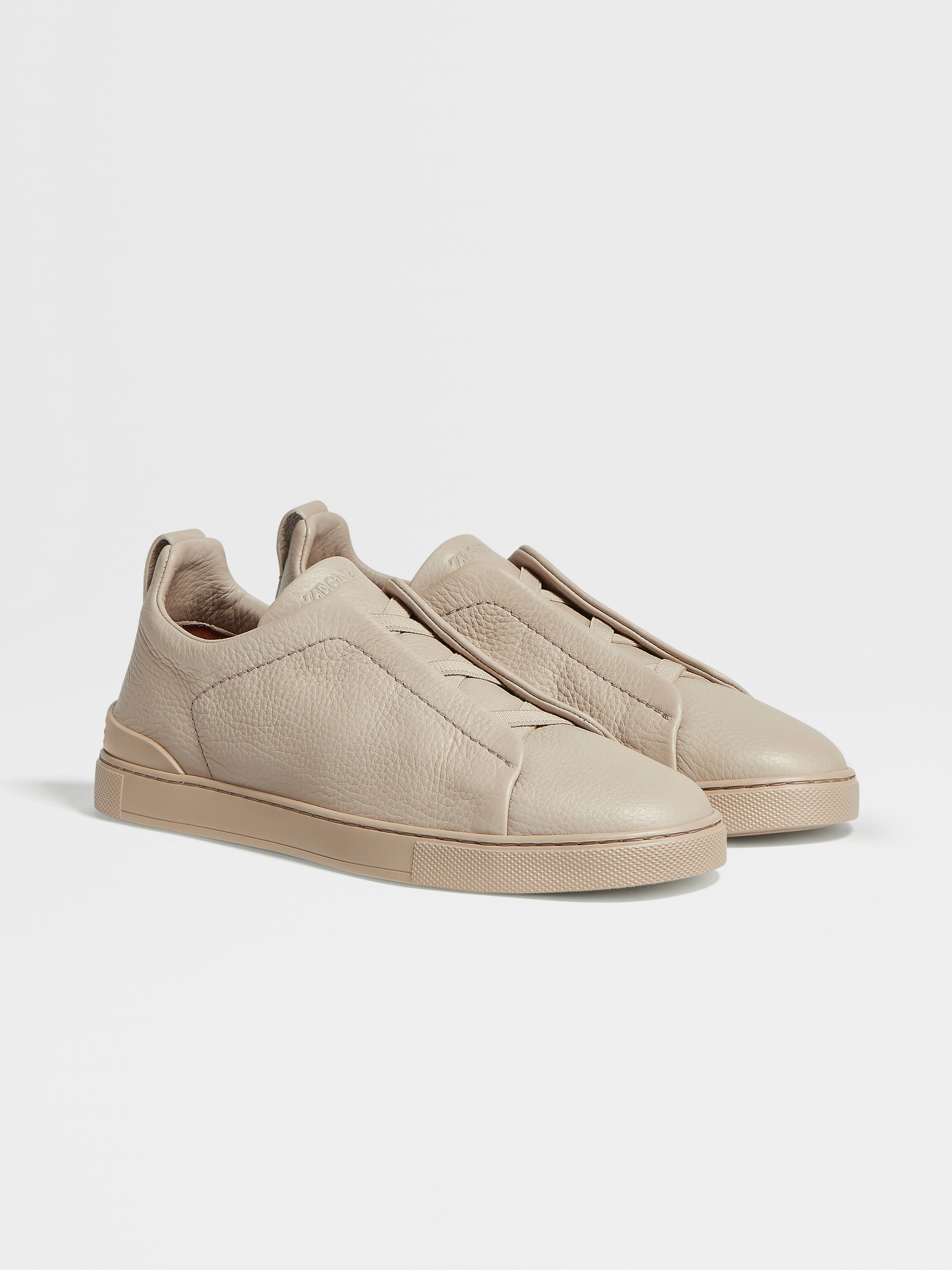 Beige Deerskin Triple Stitch™ Sneakers