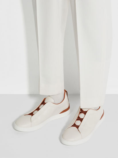 Off White Deerskin Triple Stitch™ Sneakers SS25 22361749