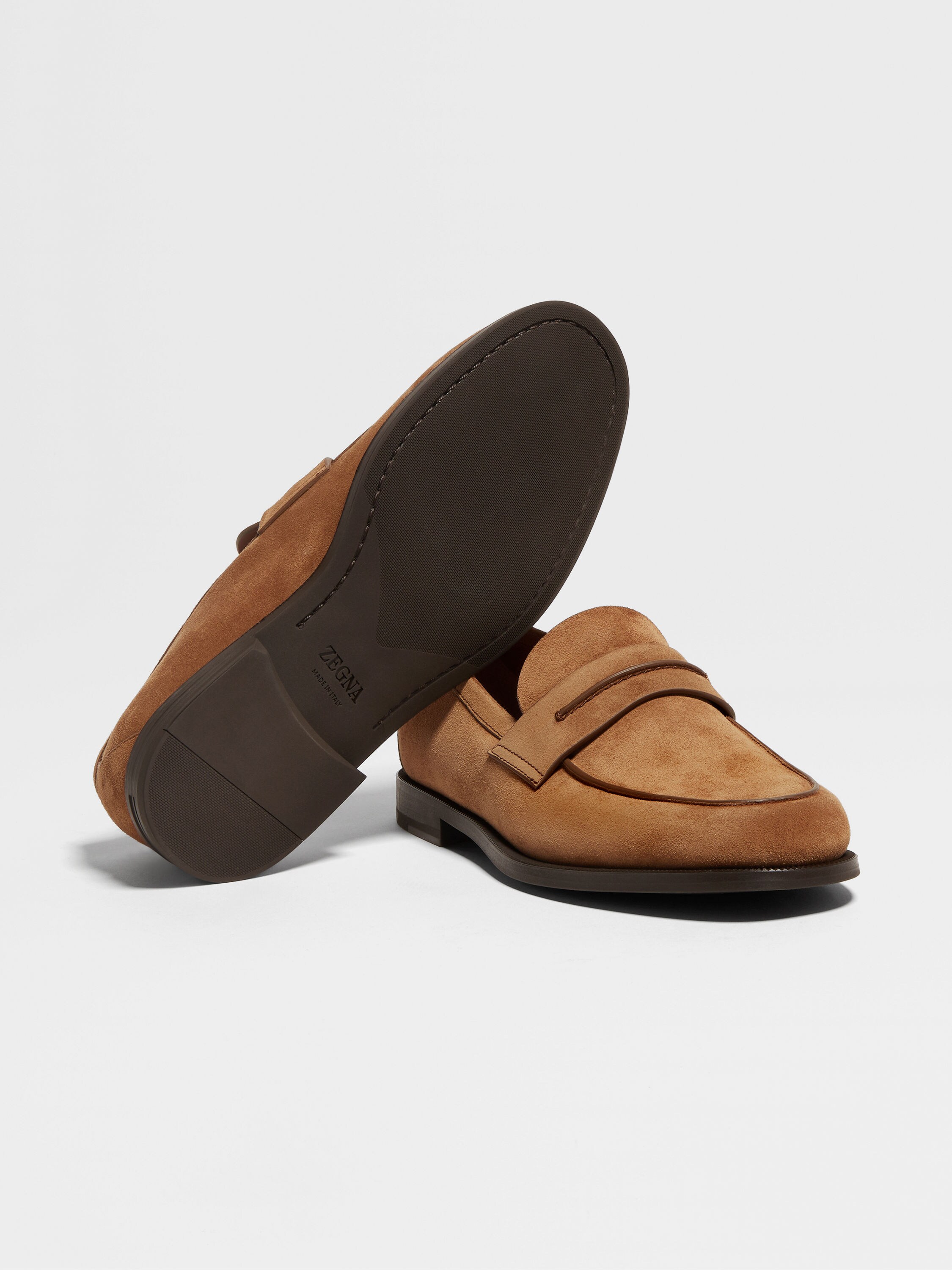 烟草棕绒面革乐福鞋 产品细节图 #1