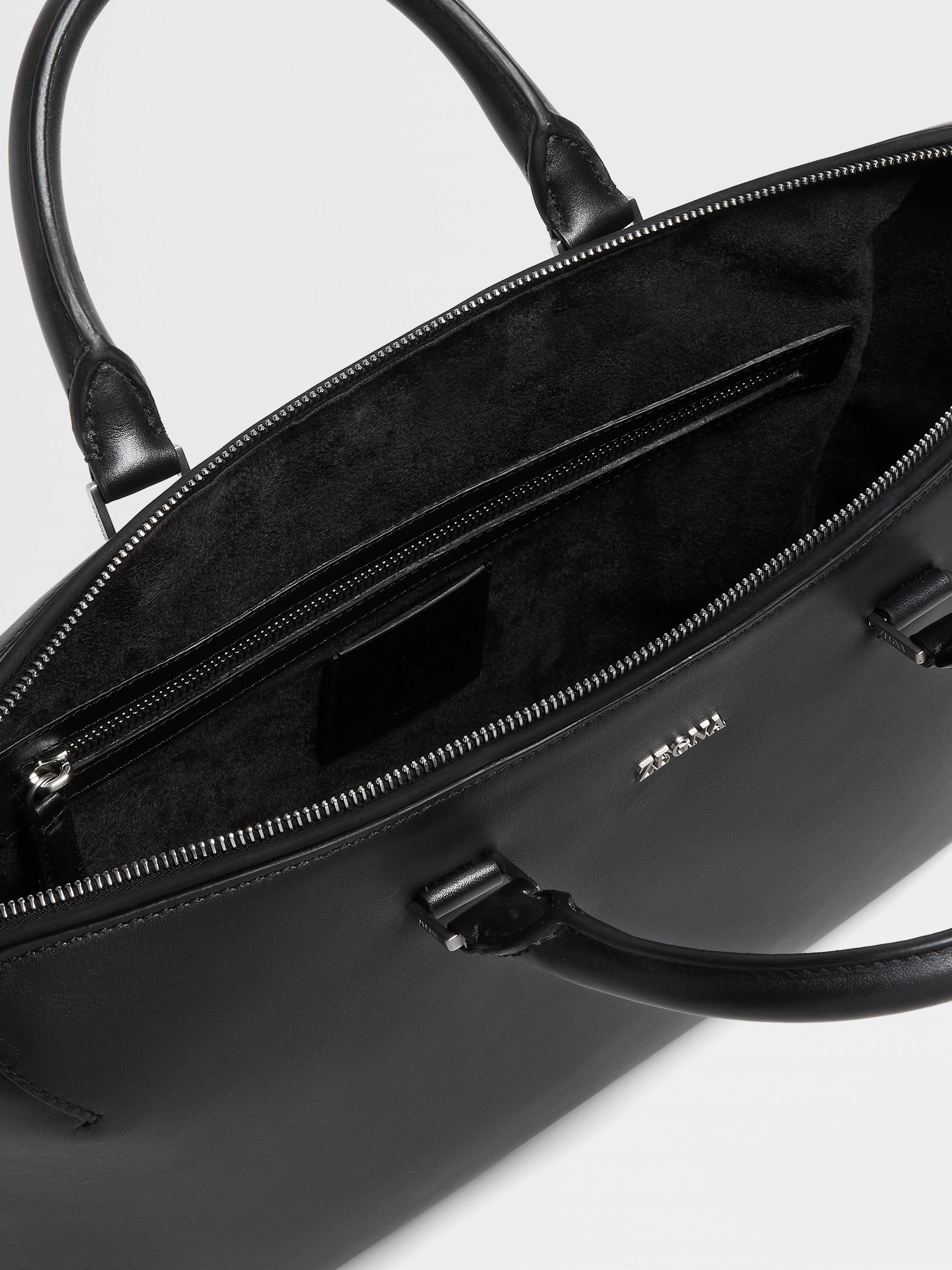 黑色皮革公文包 产品细节图 #3