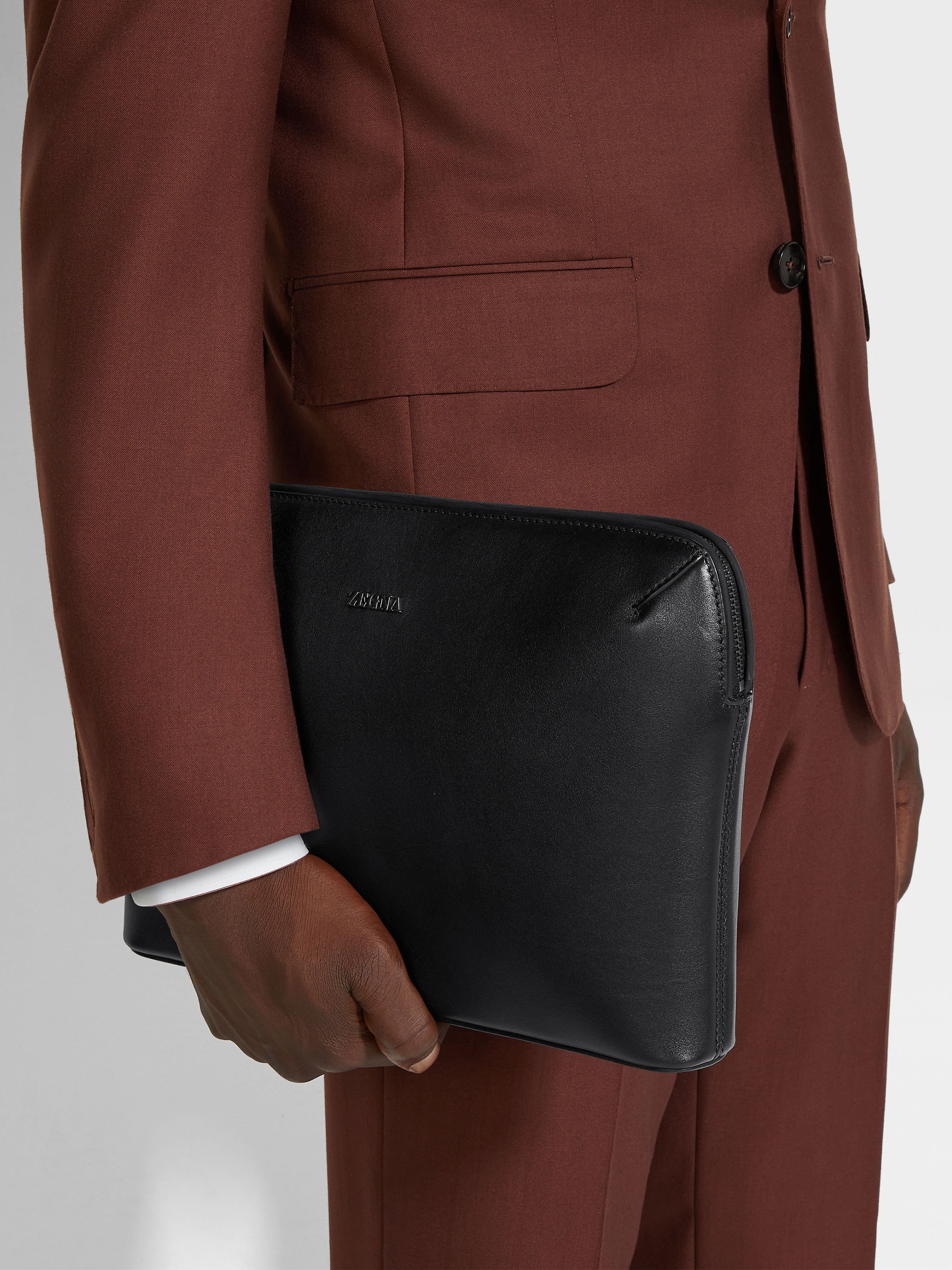 Black Leather Clutch Product detail photo #3