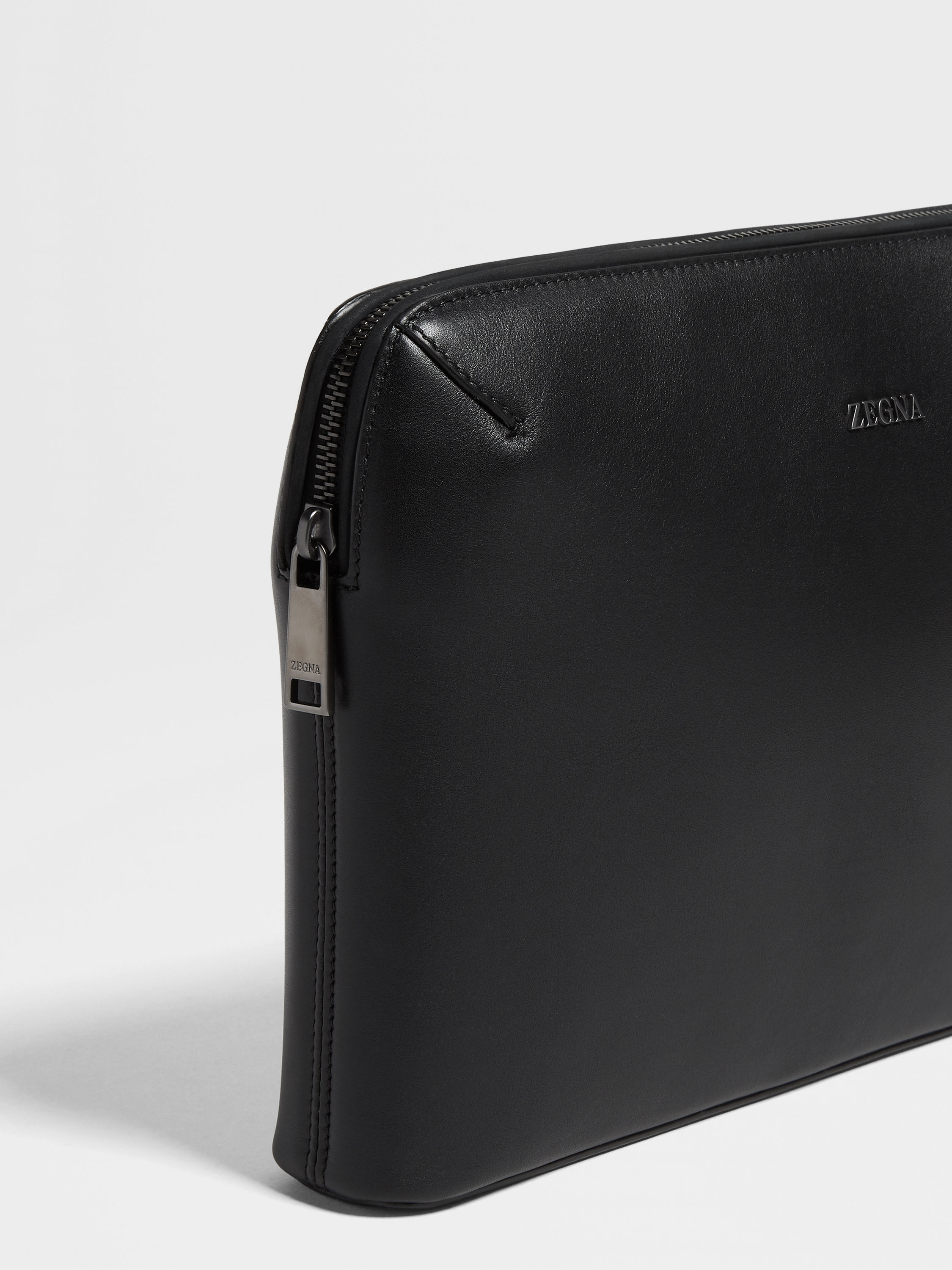 Black Leather Clutch Product detail photo #4