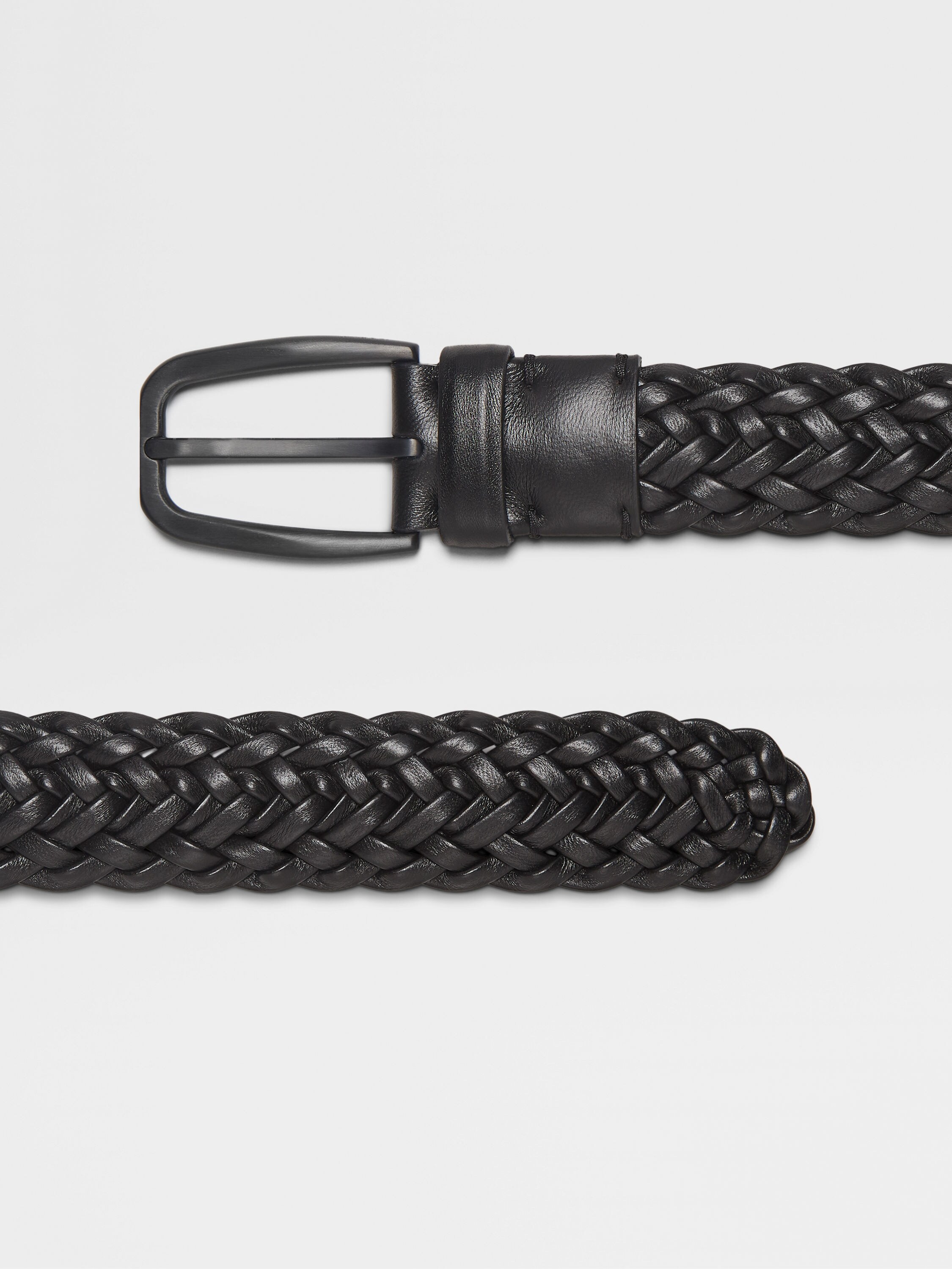 黑色皮革皮带 產品細節圖 #1