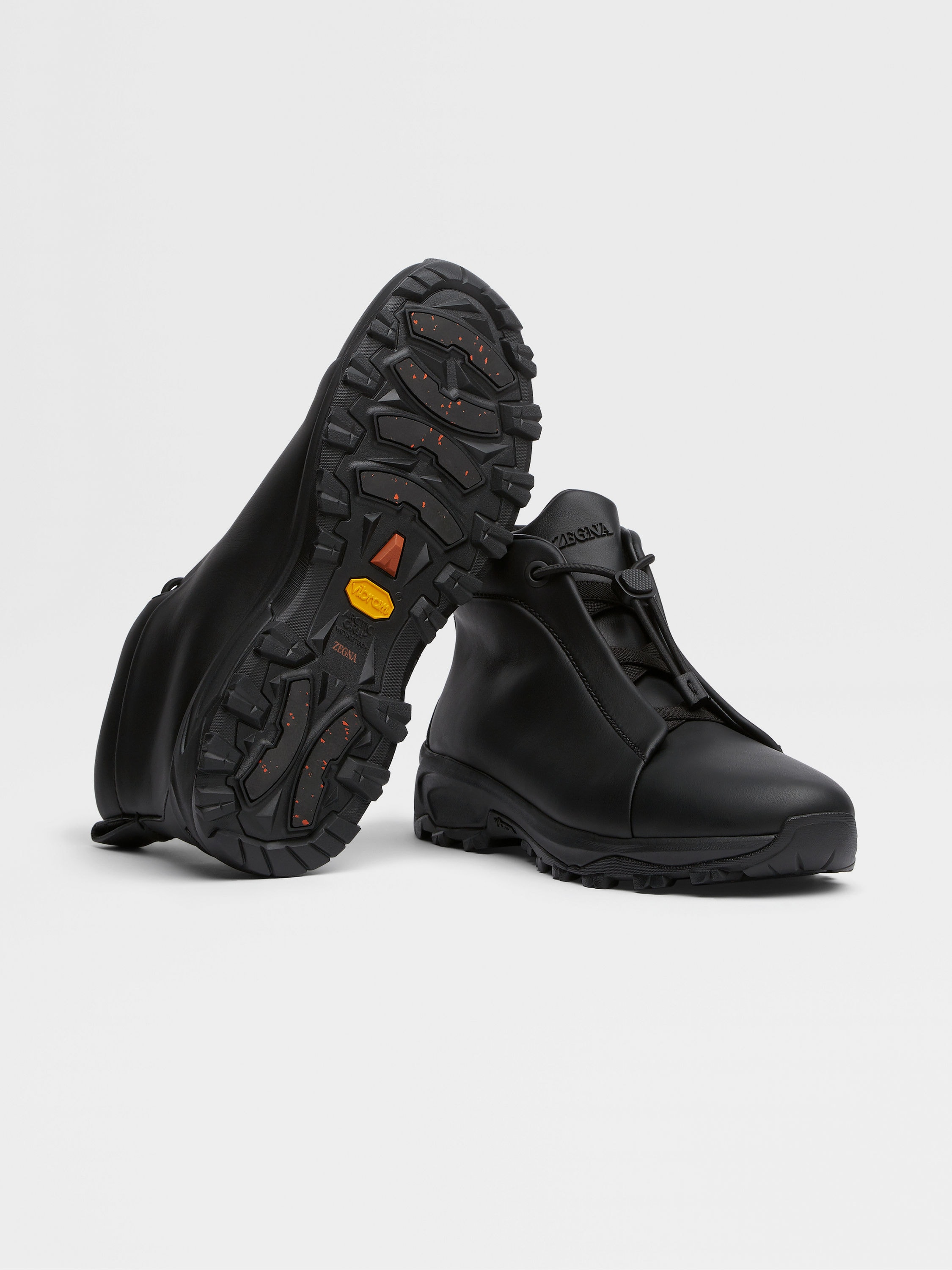 Black Leather Triple Stitch™ Vetta Sneakers Product detail photo #5