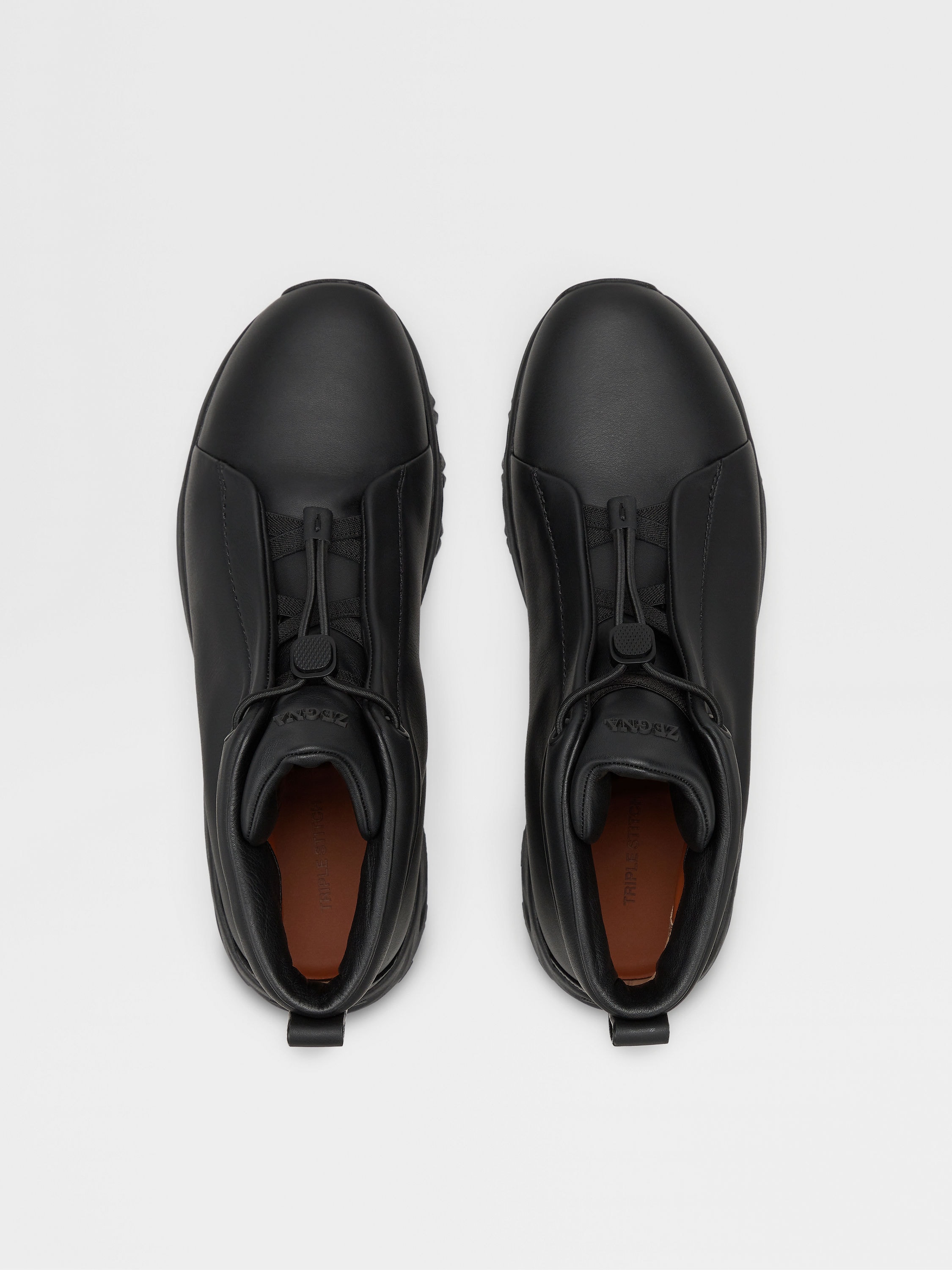 Black Leather Triple Stitch™ Vetta Sneakers Product detail photo #3