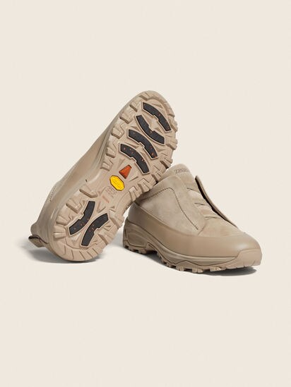 Light Taupe Leather and Suede Triple Stitch™ Monte Sneakers SS26