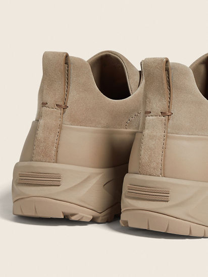 Light Taupe Leather and Suede Triple Stitch™ Monte Sneakers SS26