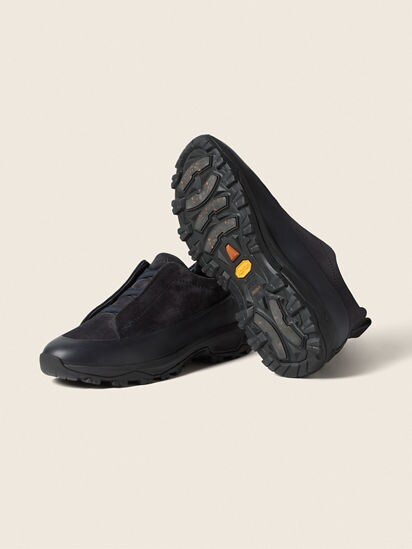 Navy Blue Leather and Suede Triple Stitch™ Monte Sneakers FW26