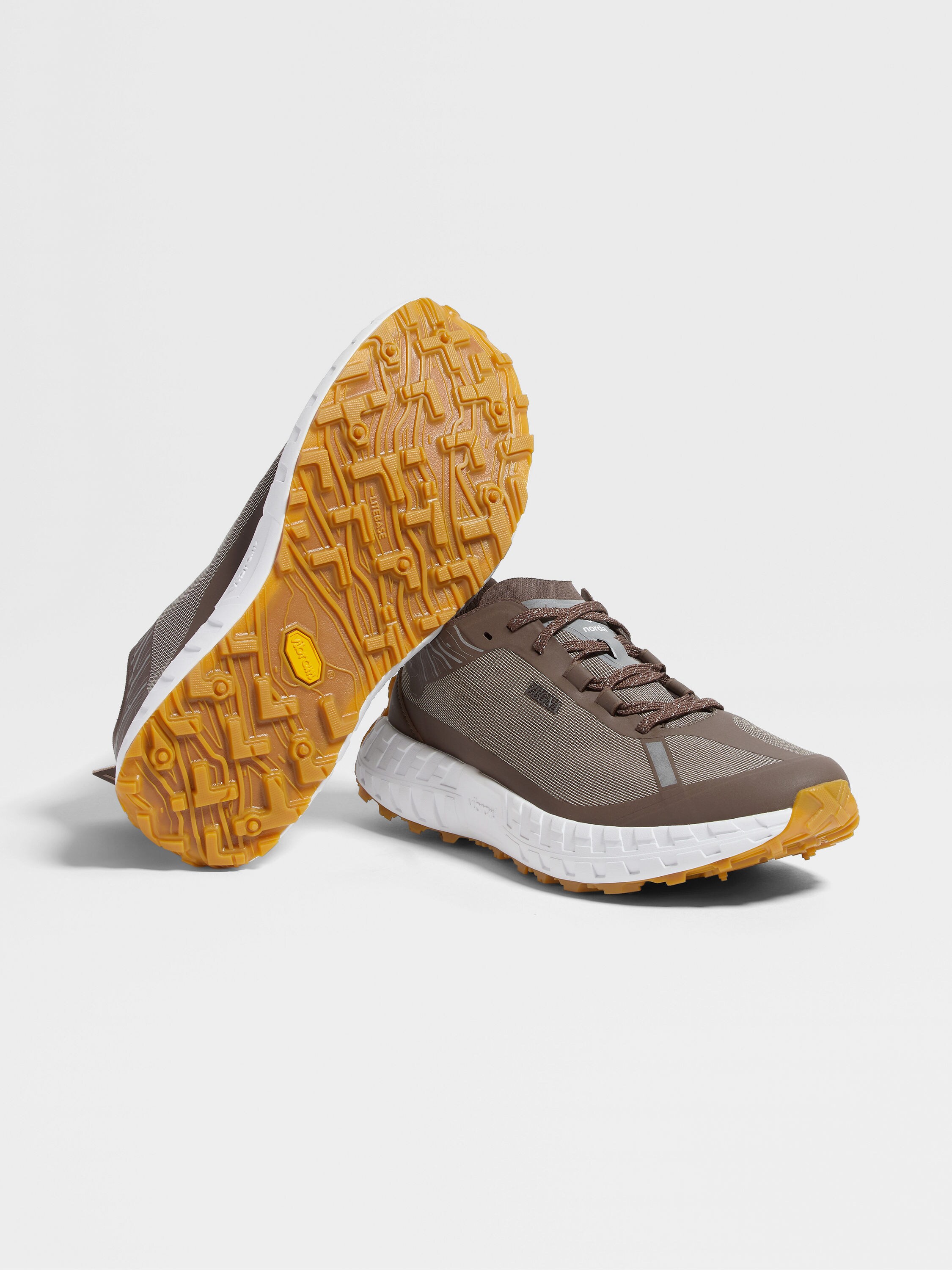 杰尼亚 x norda™ 联名深灰褐色运动鞋 產品細節圖 #1