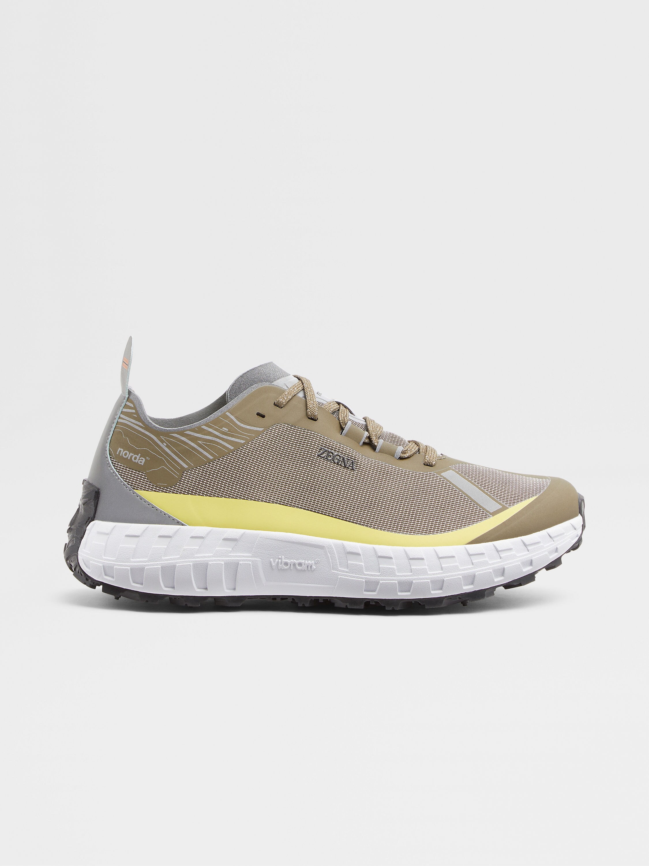 ZEGNA x norda™ Olive Green Low Top Running Sneakers