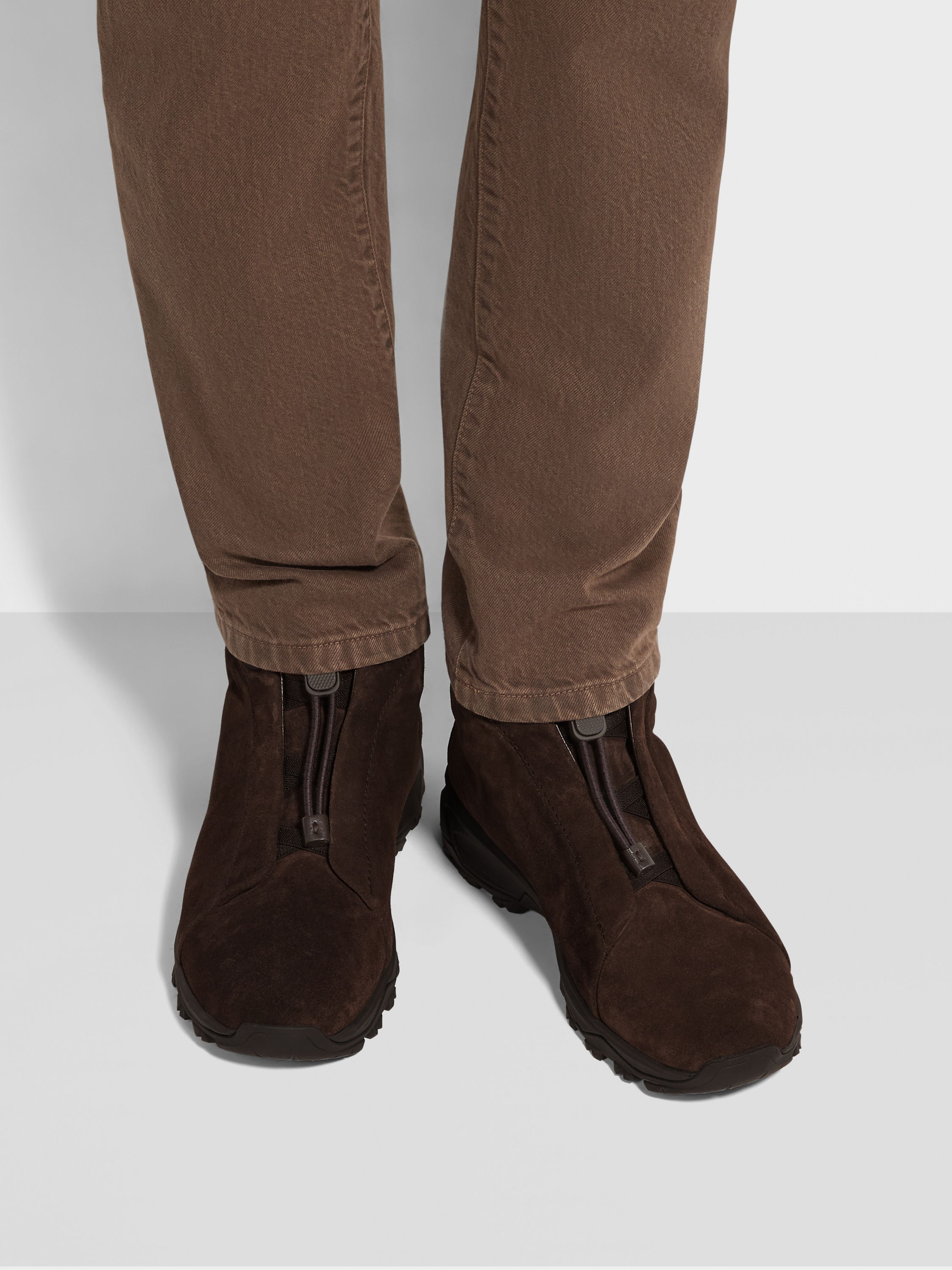 Dark Brown Suede Triple Stitch™ Vetta Sneakers Product detail photo #1