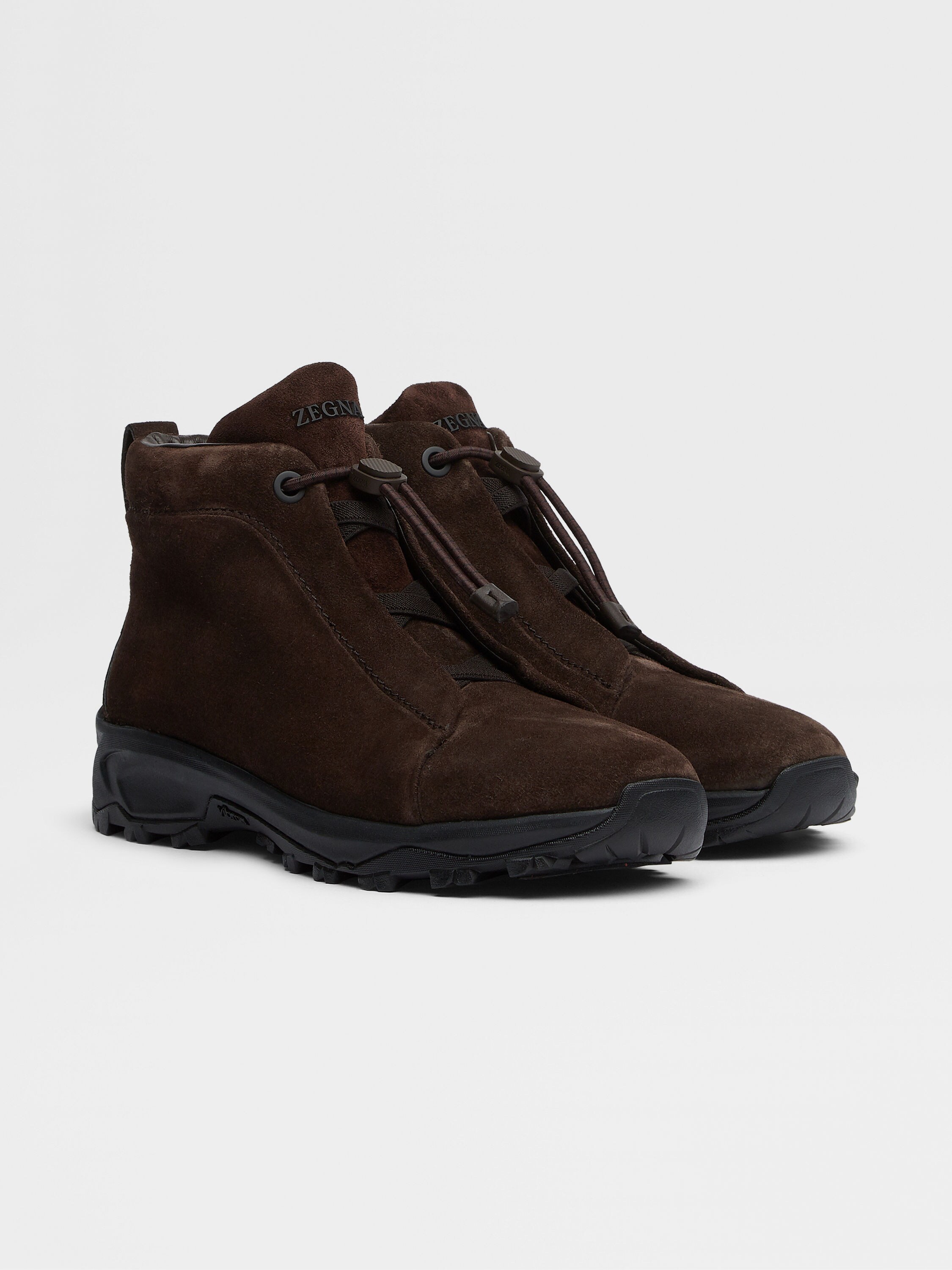 Dark Brown Suede Triple Stitch™ Vetta Sneakers Main product photo