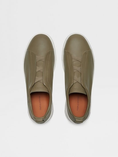 オリーブグリーン レザーショートジャケット ショート丈エコレザーブルゾン | OLIVE des OLIVE(オリーブ デ