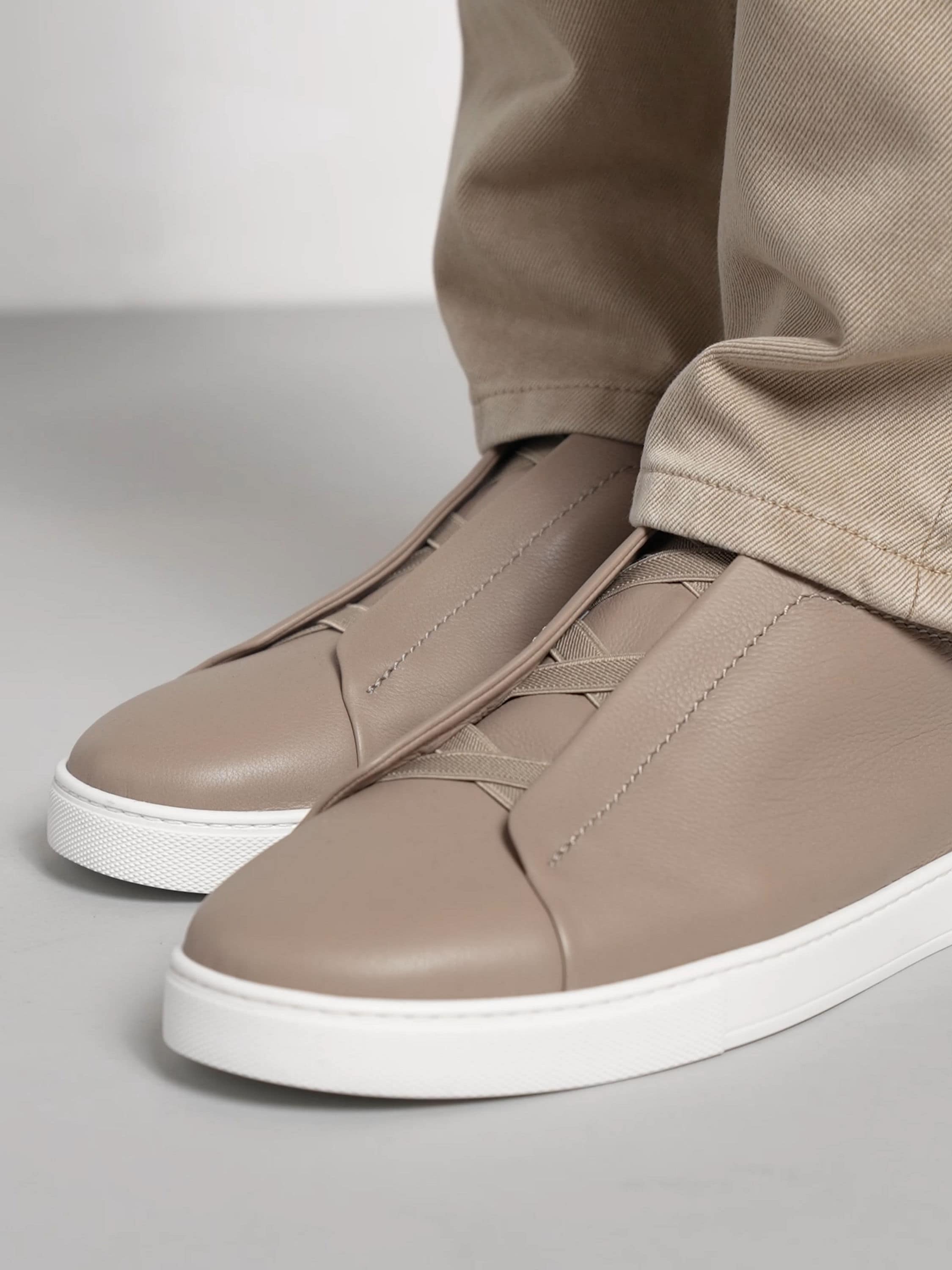 Light Taupe Triple Stitch™ SECONDSKIN Sneakers