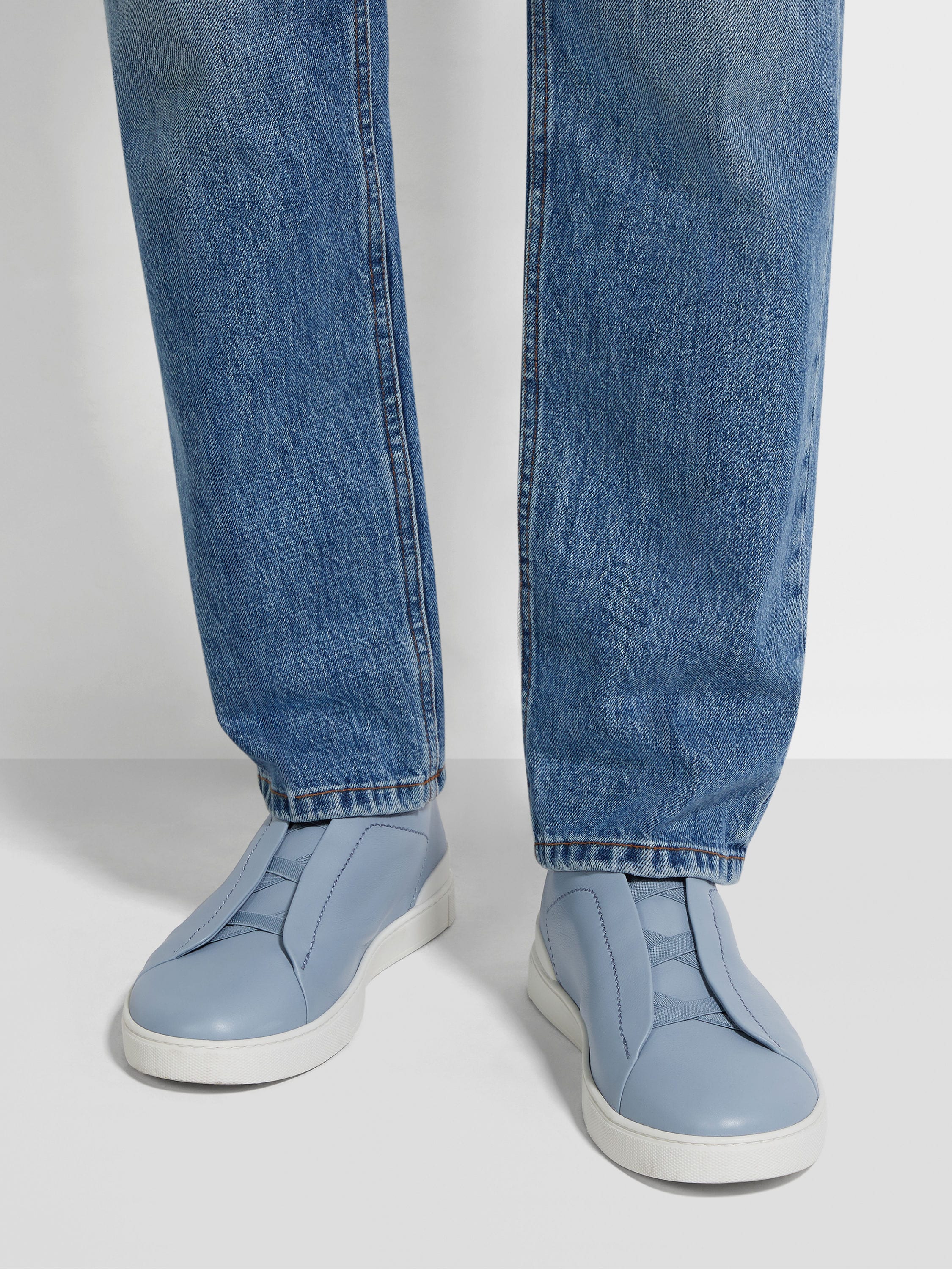 蓝绿色 Triple Stitch™ SECONDSKIN 奢华休闲鞋 产品细节图 #1