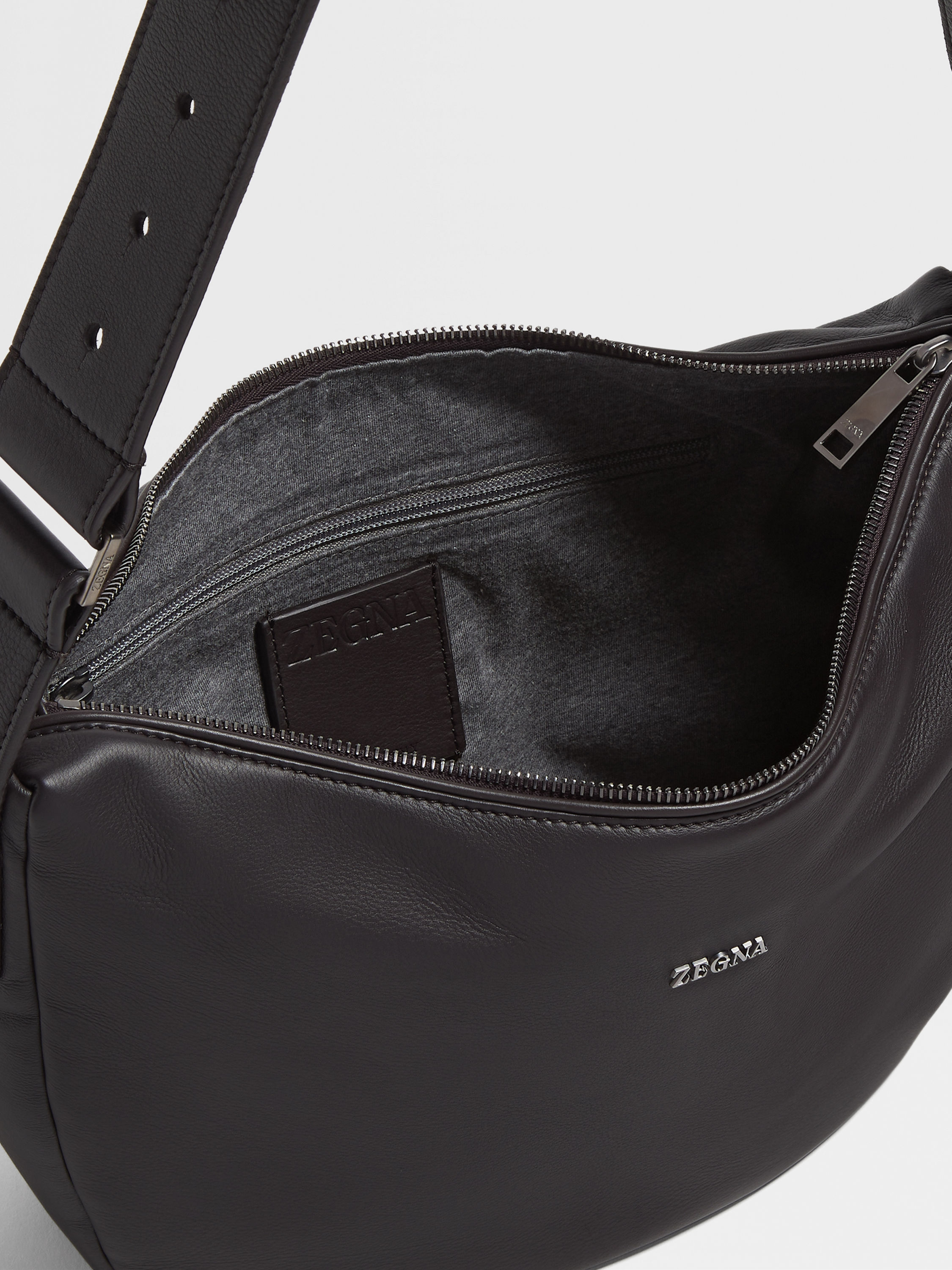 Dark Brown SECONDSKIN Hobo Panorama Micro Bag Product detail photo #3