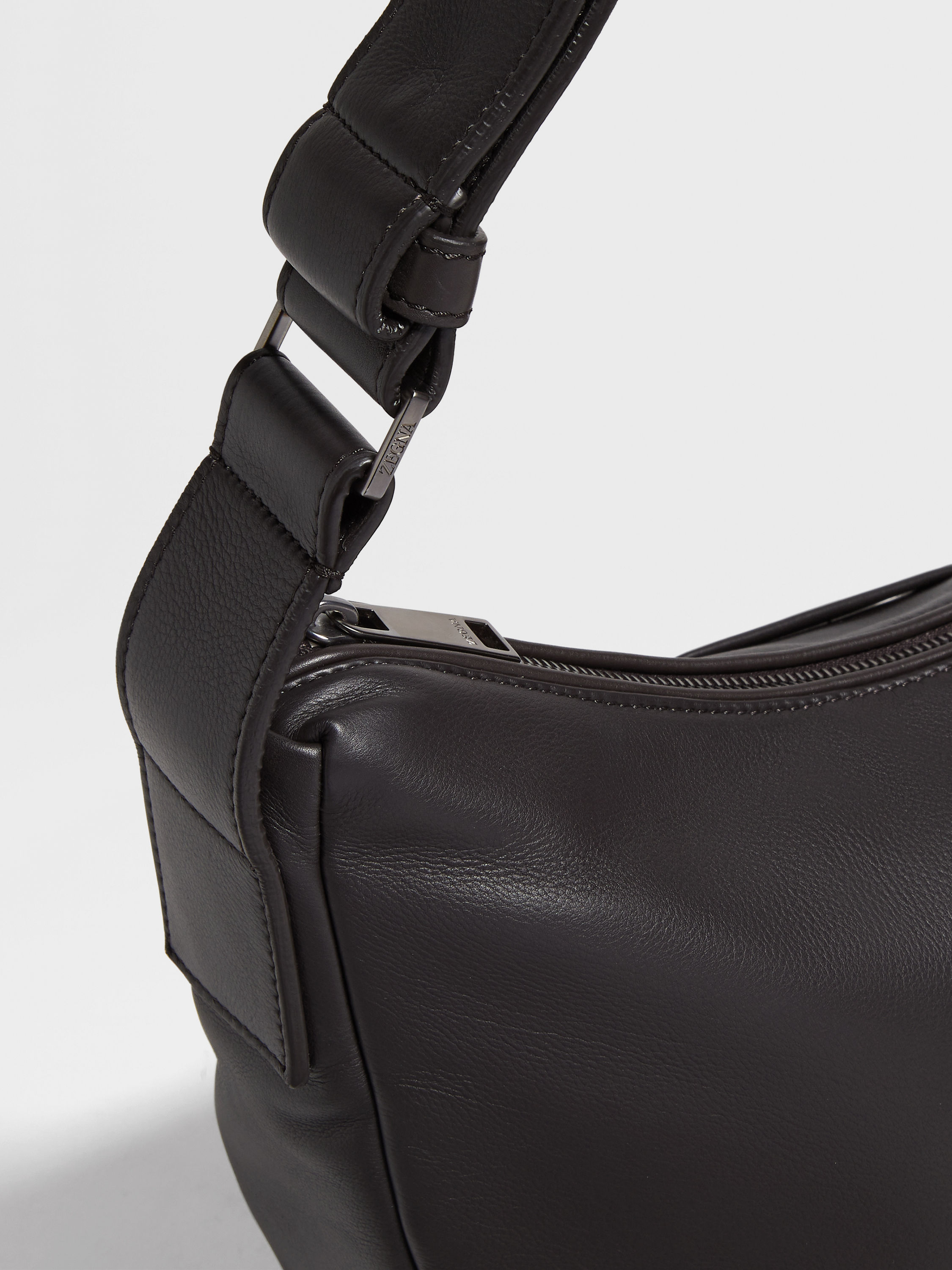 Dark Brown SECONDSKIN Hobo Panorama Micro Bag Product detail photo #4