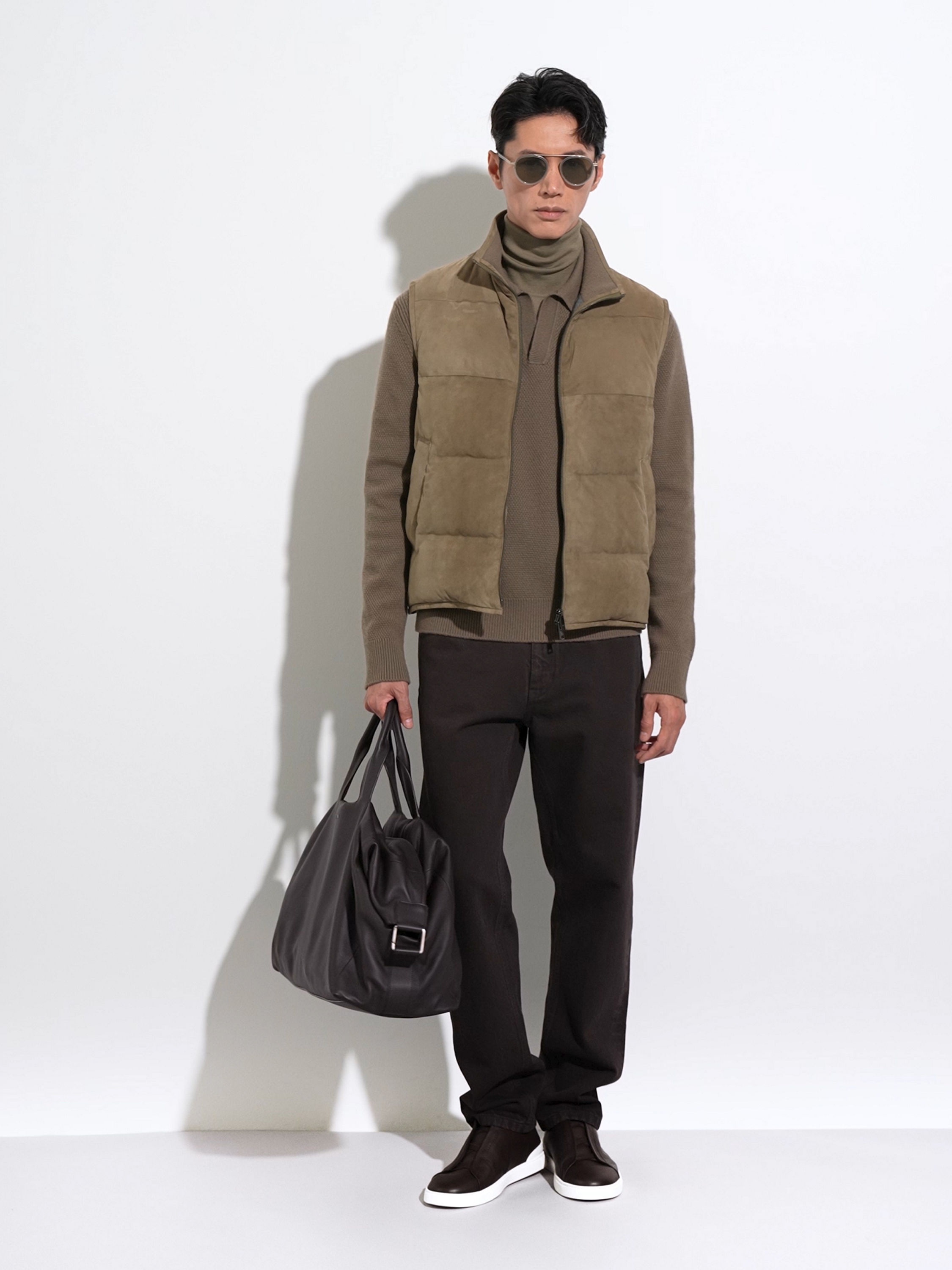 Dark Brown SECONDSKIN Holdall Raglan