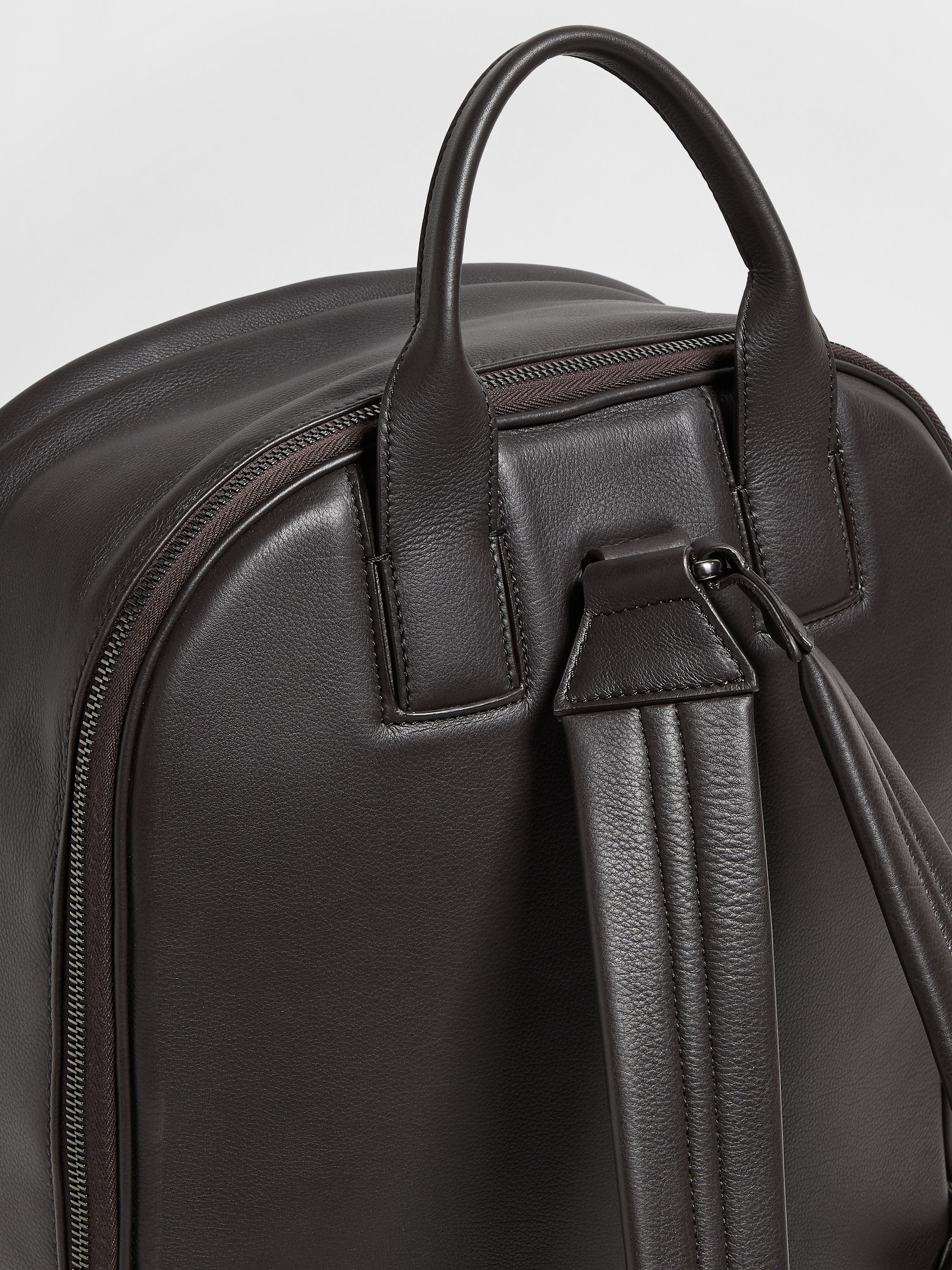 Dark Brown SECONDSKIN Backpack Product detail photo #4