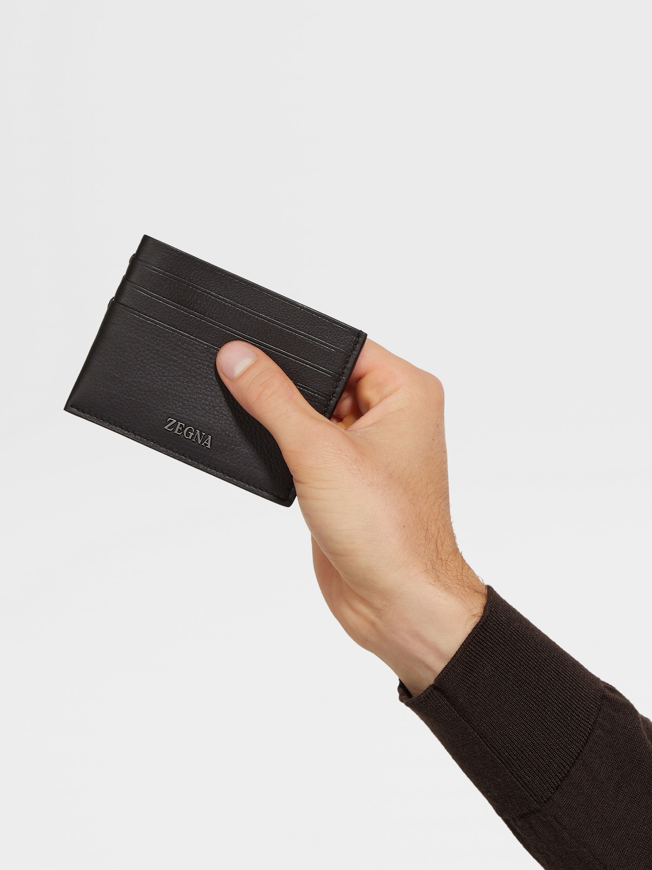 Dark Brown SECONDSKIN Card Case Product detail photo #3