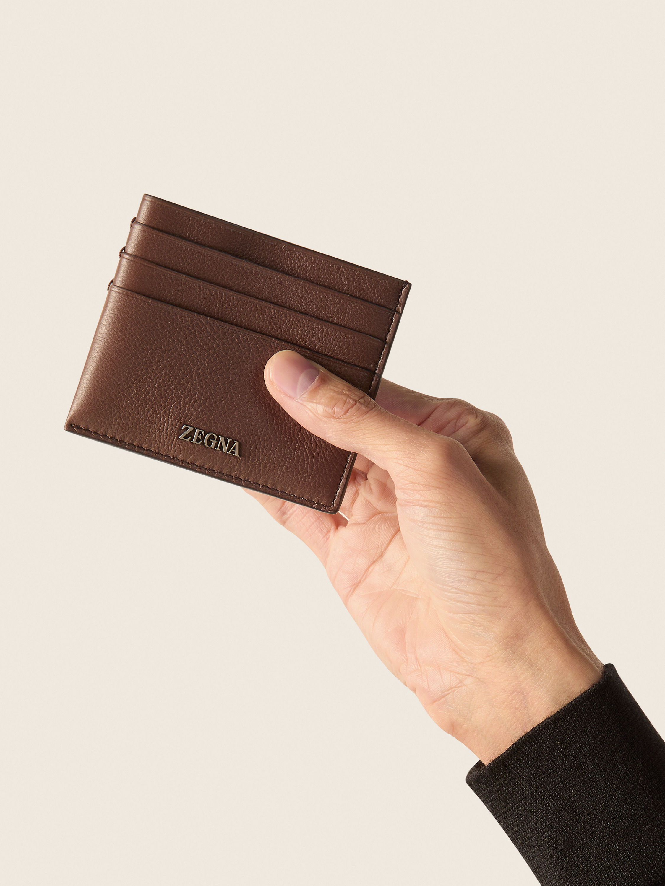Brown SECONDSKIN Card Case Product detail photo #3