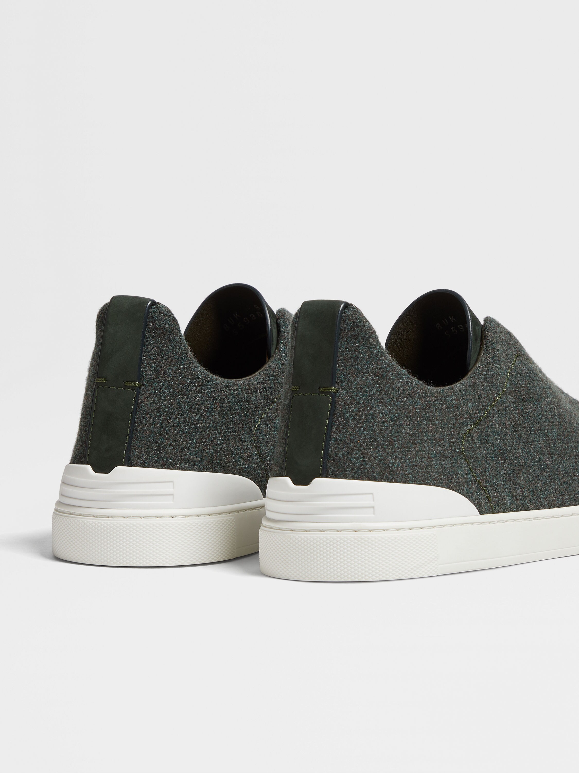 Dark Green Triple Stitch™ Oasi Cashmere Sneakers Product detail photo #1