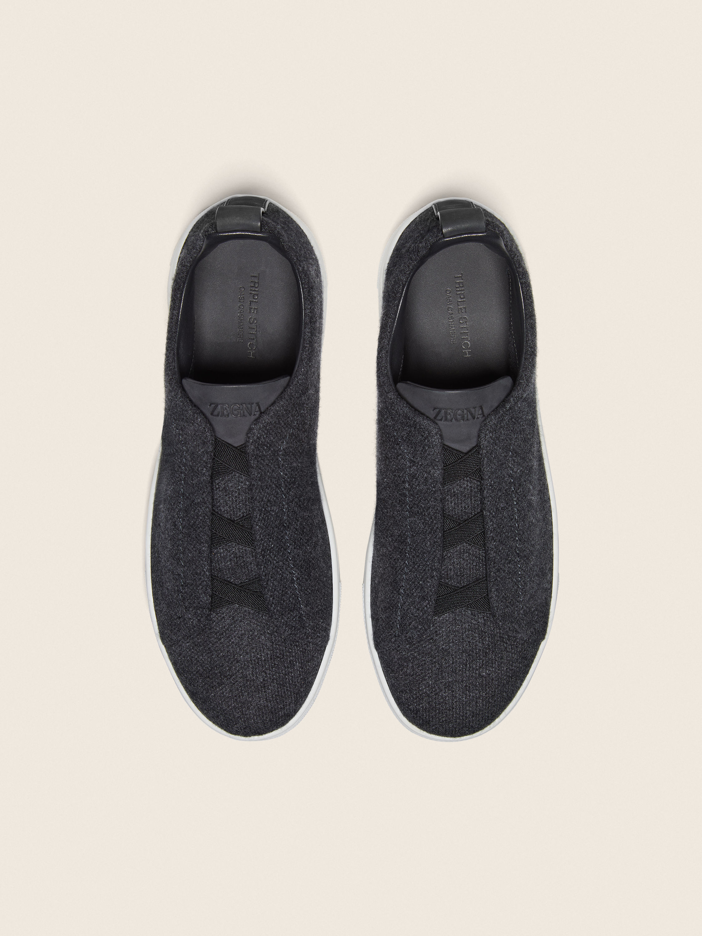 Light Black Triple Stitch™ Oasi Cashmere Sneakers Product detail photo #2