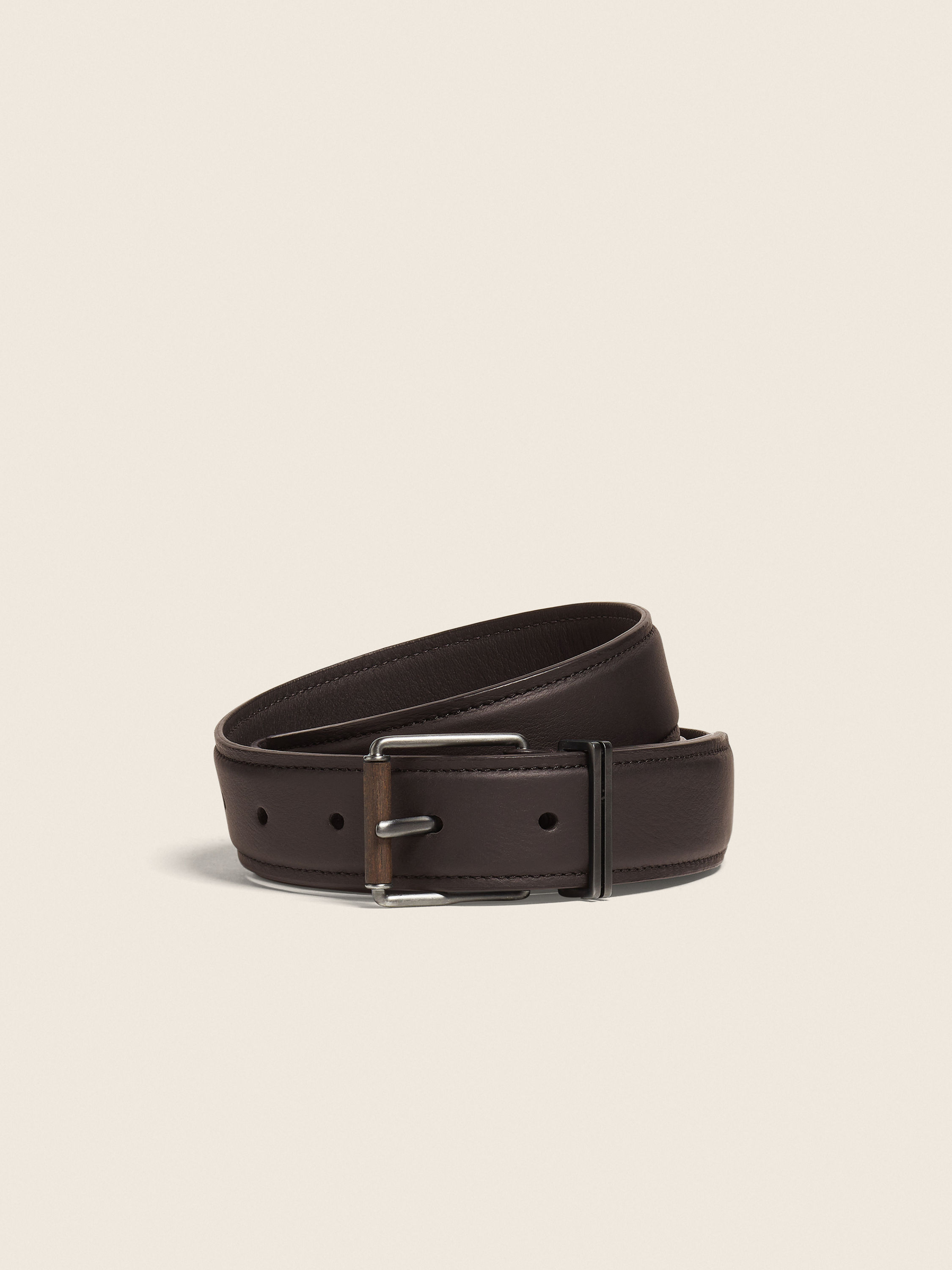 Dark Brown Leather Belt Main product photo