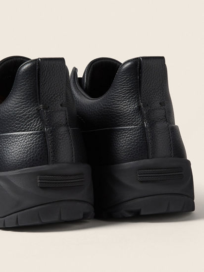 ZEGNA 黒の革靴 7 UK - EE (8 US) Black Leather Triple Stitch™ Monte Sneakers FW26 35545172 | Zegna CN
