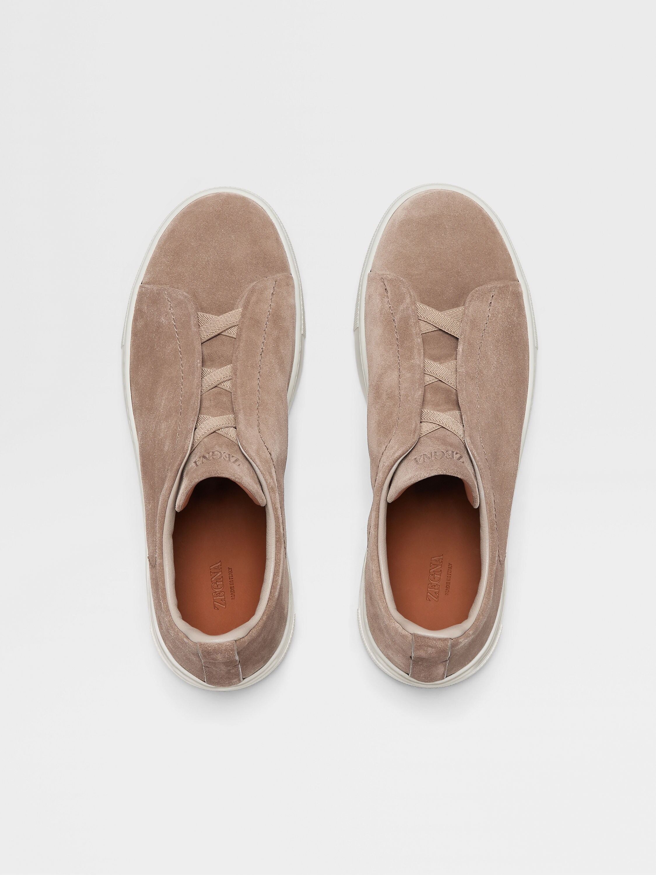 Dark Beige Suede Triple Stitch™ Sneakers Product detail photo #2