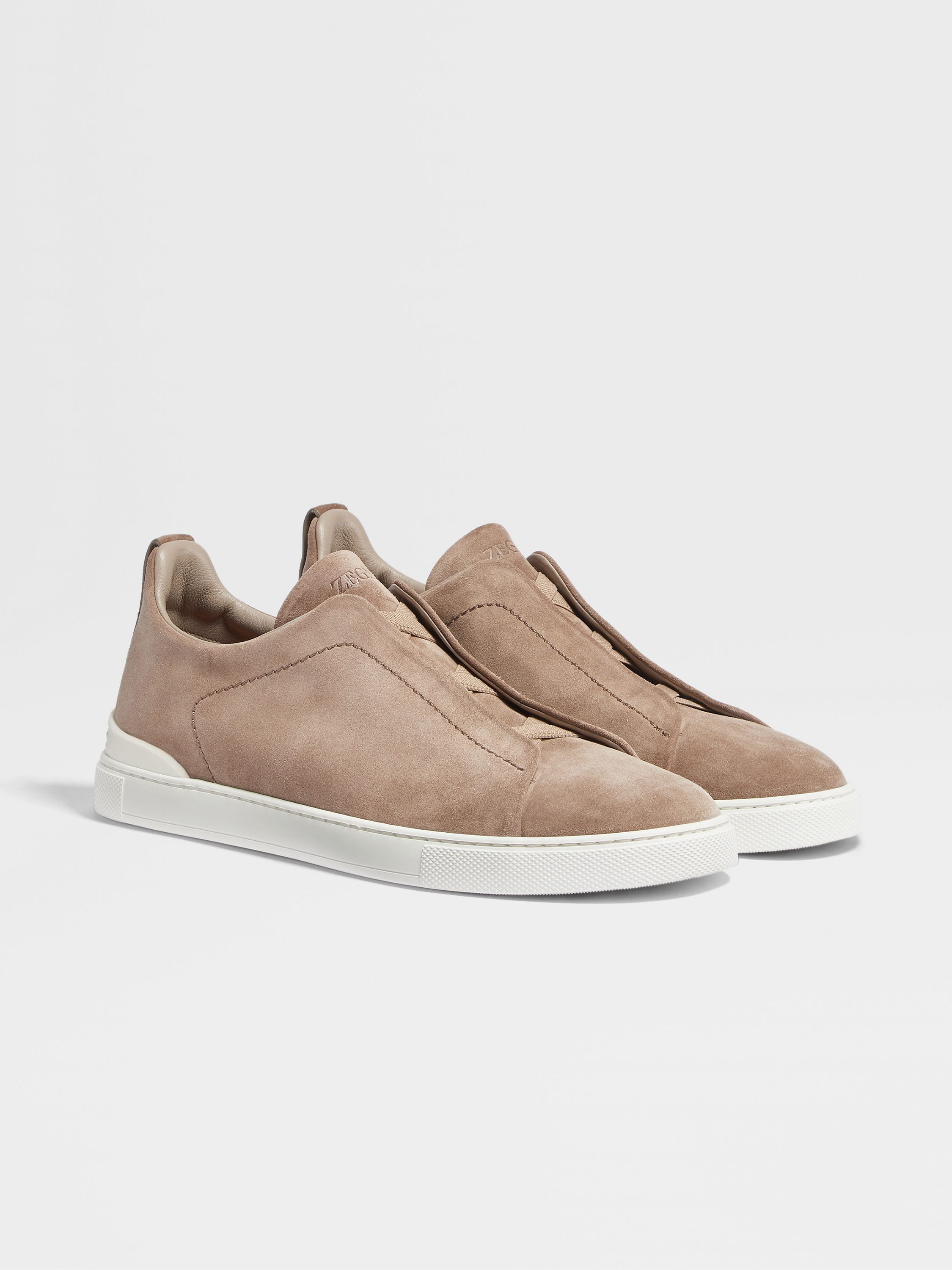 Beige Suede Triple Stitch™ Sneakers SS25 22325564 | Zegna CN Beige Suede Triple Stitch™ Sneakers SS25 22325564 | Zegna CN