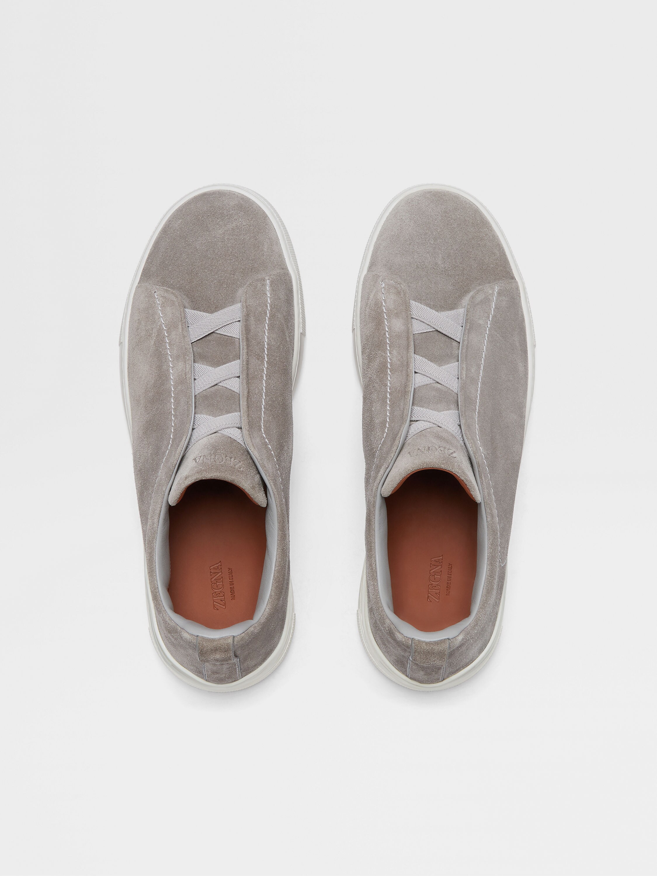 Grey Mélange Suede Triple Stitch™ Sneakers Product detail photo #3