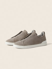 Utility Blue Suede Triple Stitch™ Sneakers SS26 22320607 | Zegna CN