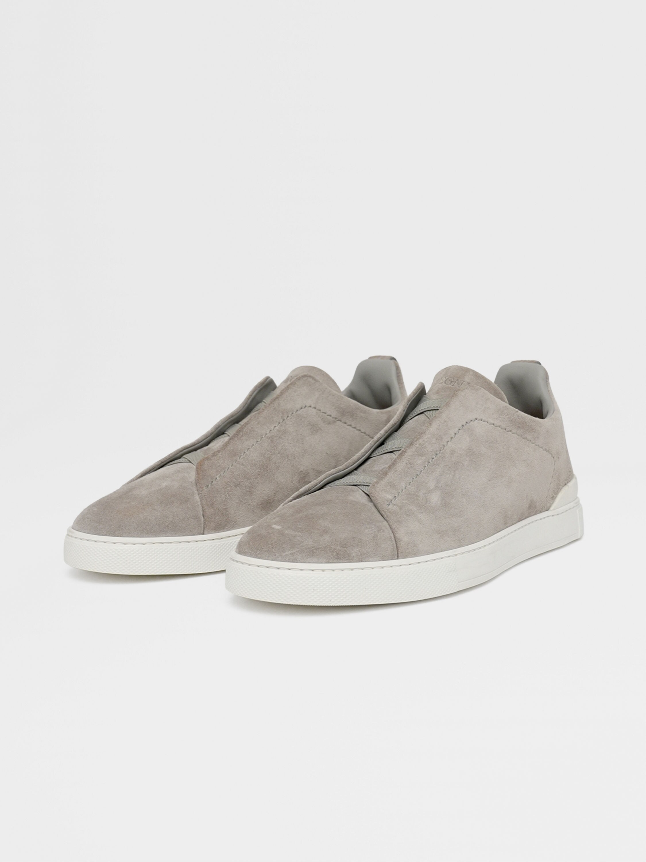 Grey Mélange Suede Triple Stitch™ Sneakers