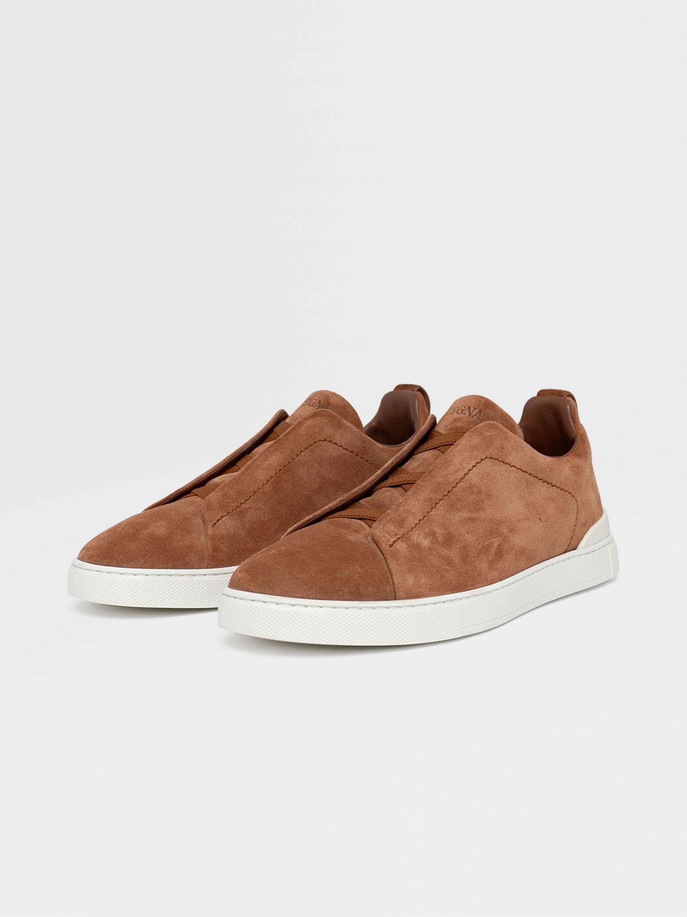 Tobacco Suede Triple Stitch™ Sneakers