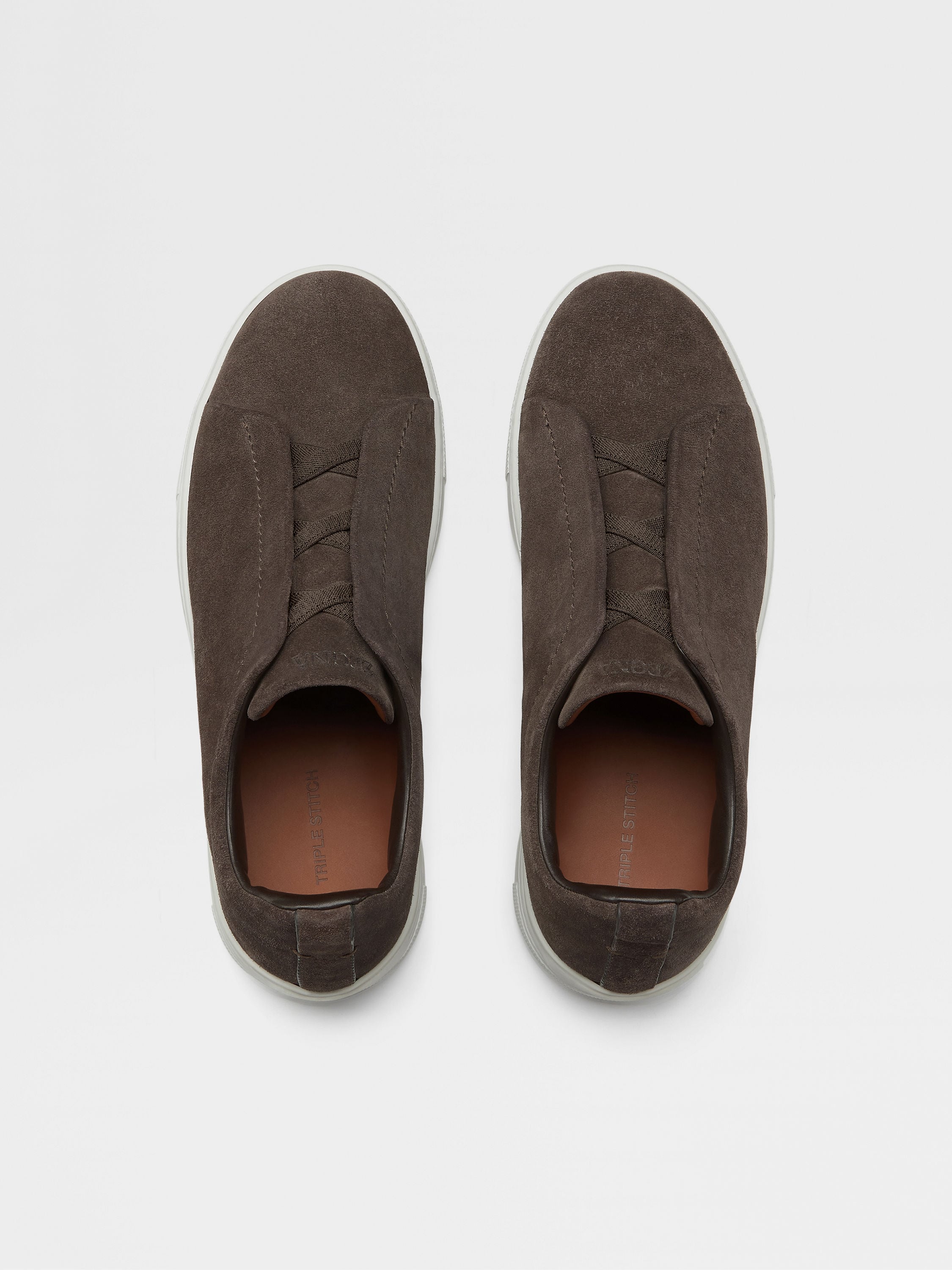 Brown Suede Triple Stitch™ Sneakers Product detail photo #3