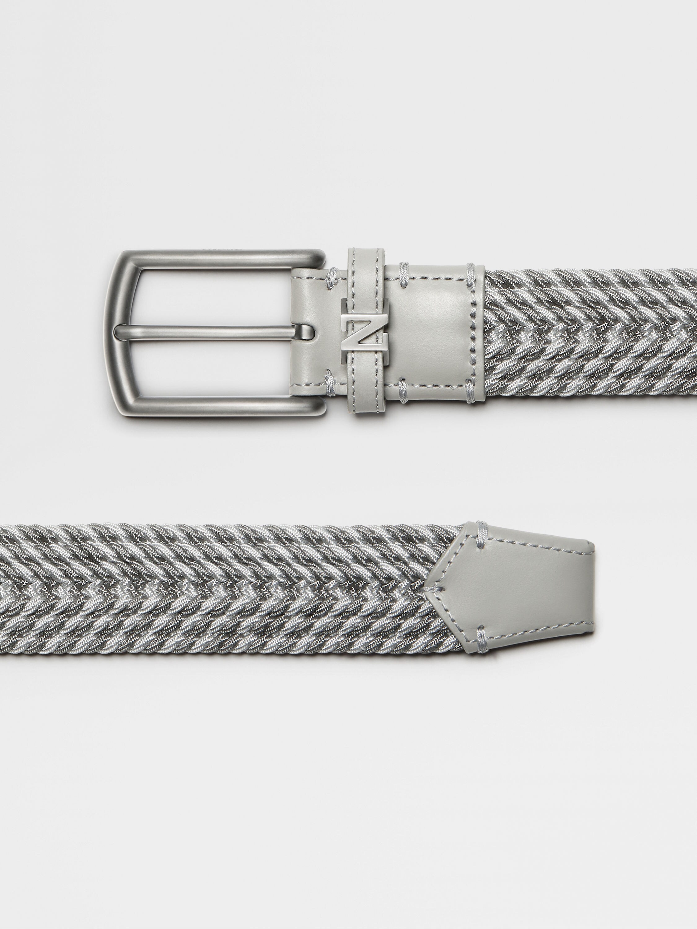 麻灰色人造丝皮带 产品细节图 #1