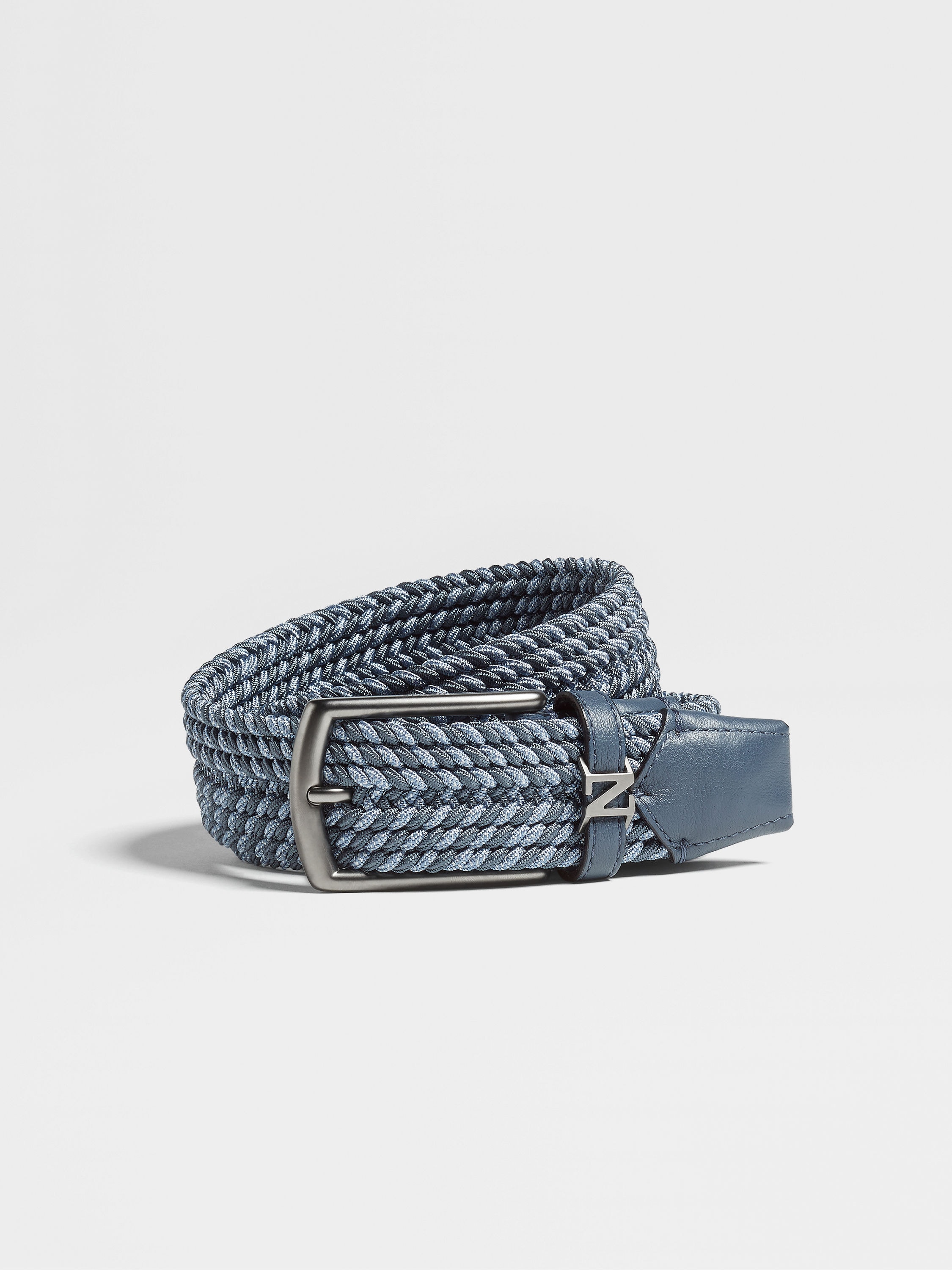 Light Blue and Blue Rayon Belt