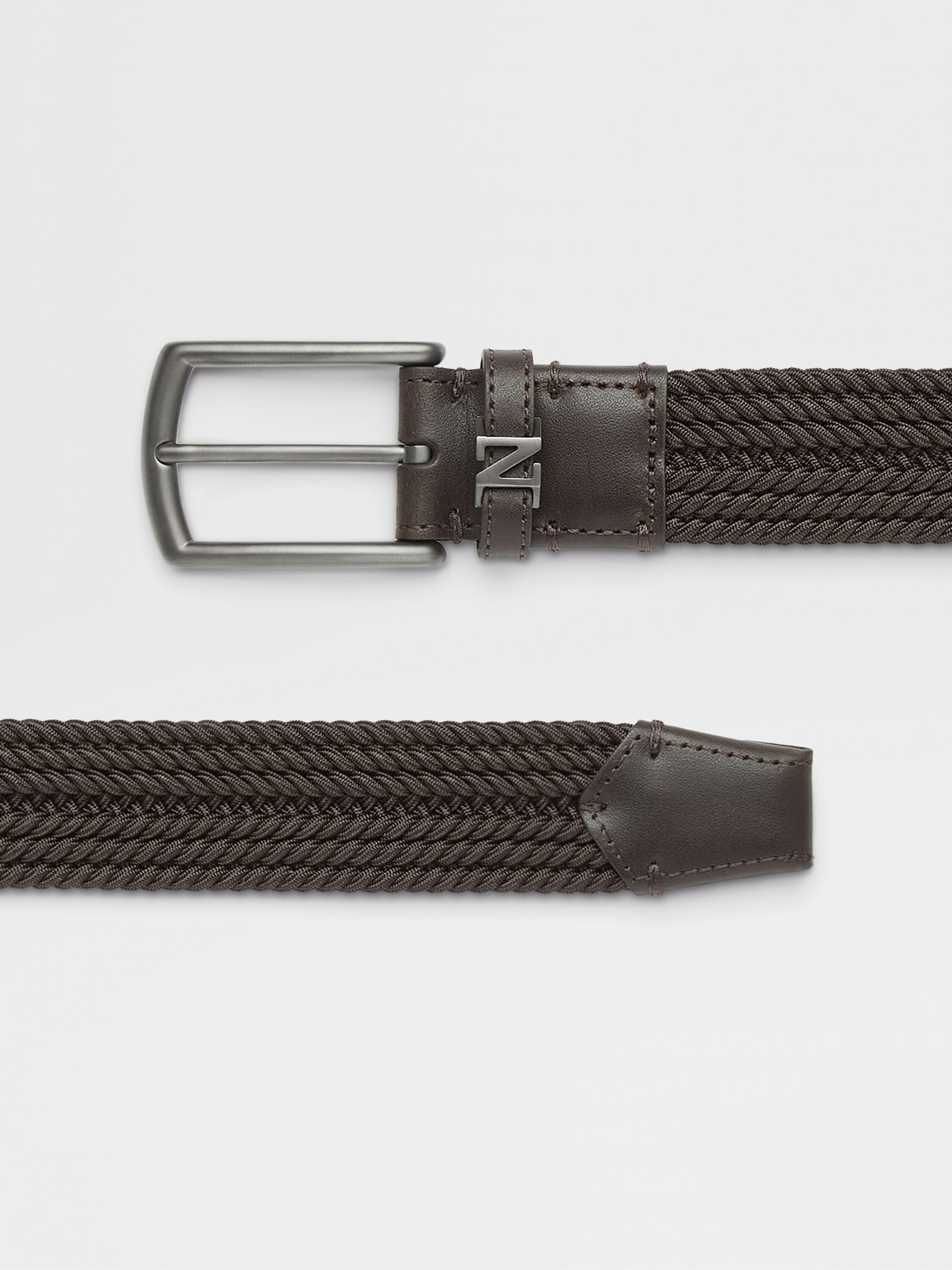 深棕色人造丝皮带 产品细节图 #1