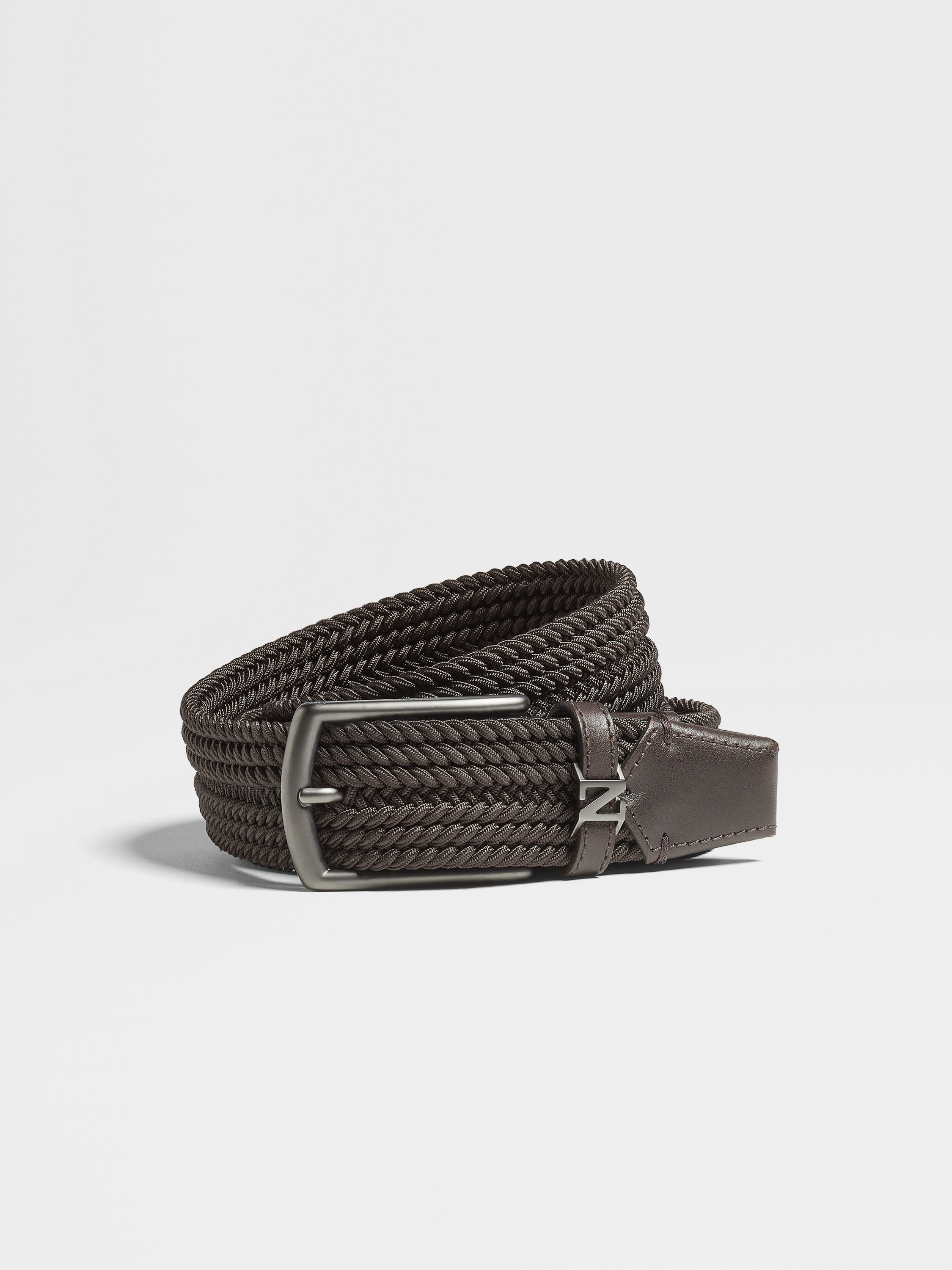 Dark Brown Rayon Belt