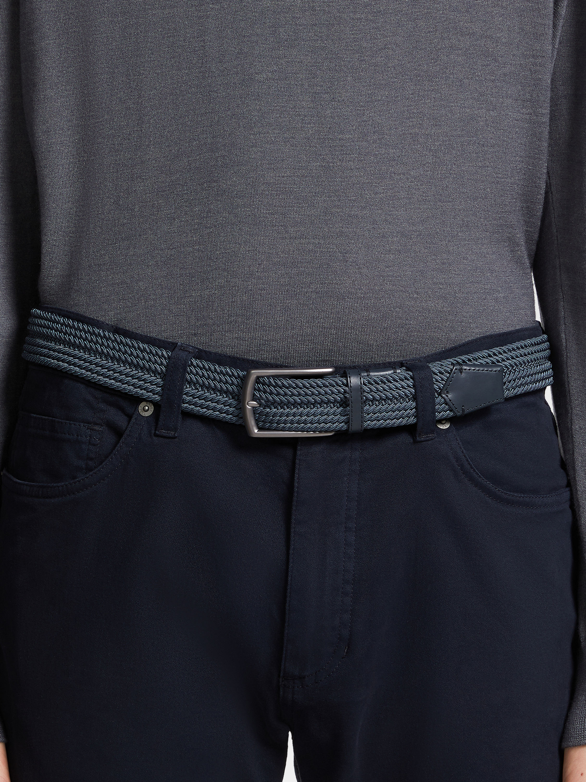 Light Blue Rayon Belt Product detail photo #2
