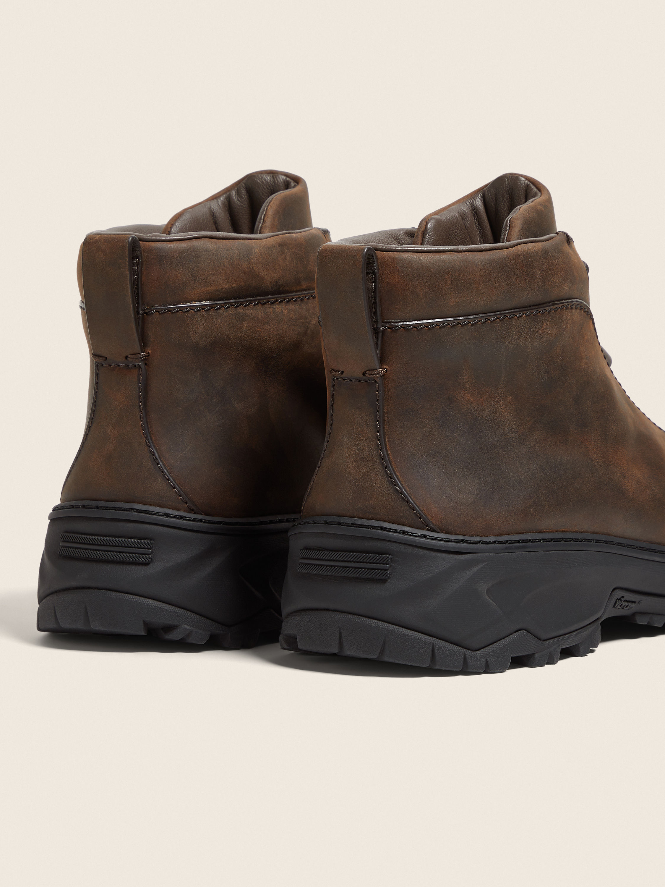 Brown Leather Triple Stitch™ Vetta Sneakers Product detail photo #1