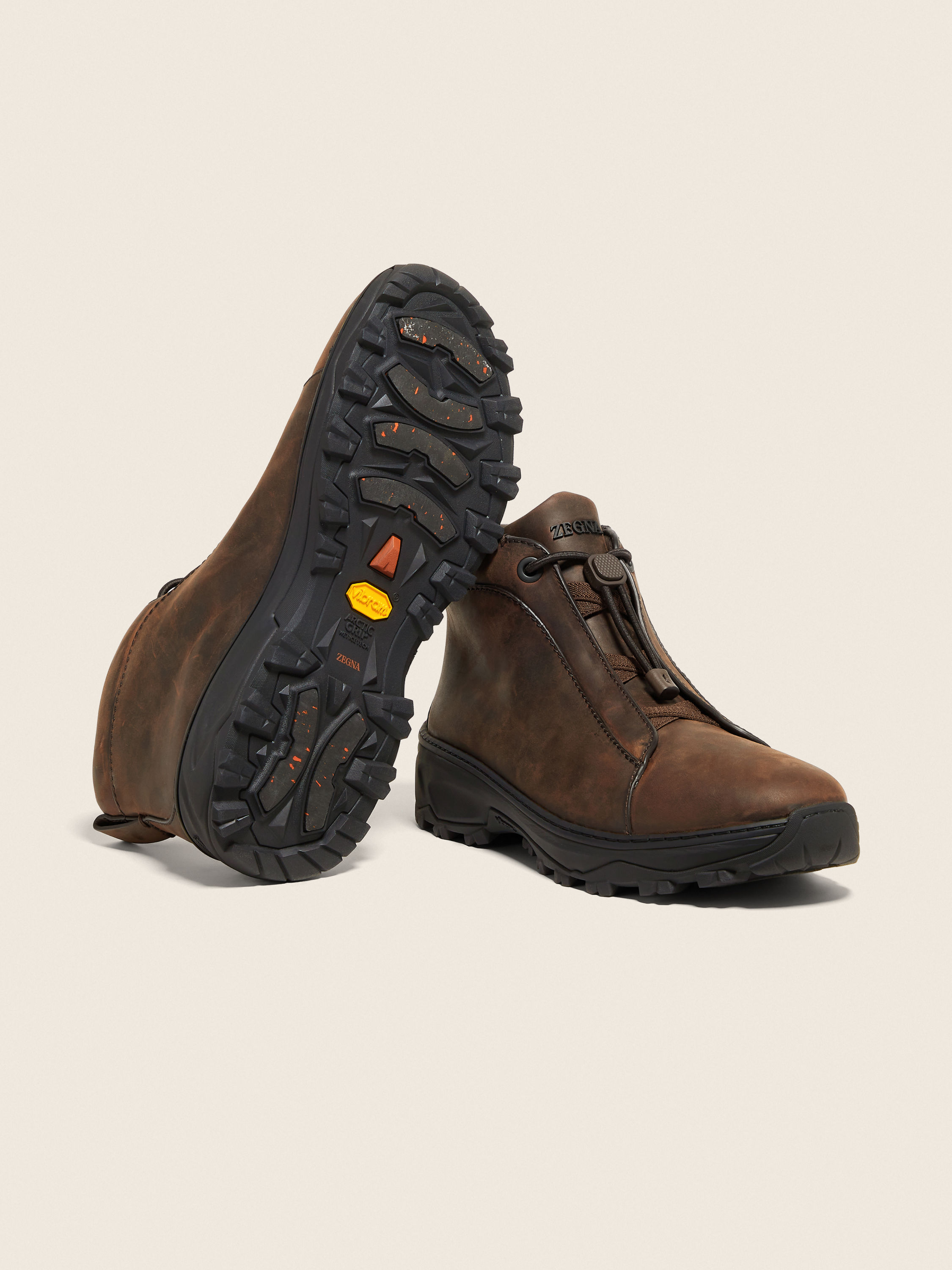 Brown Leather Triple Stitch™ Vetta Sneakers Product detail photo #4