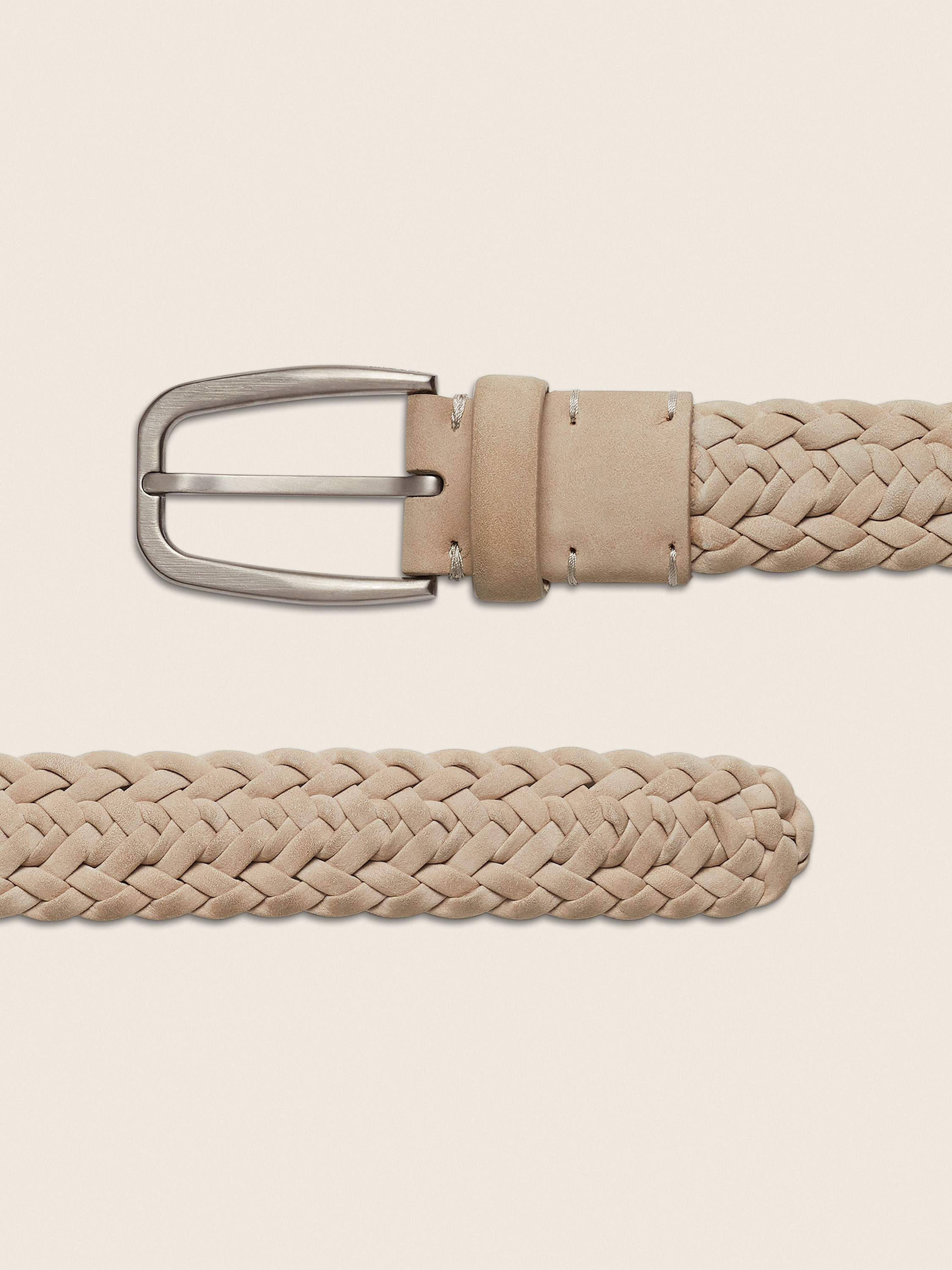 Light Taupe Nubuck Belt Product detail photo #1