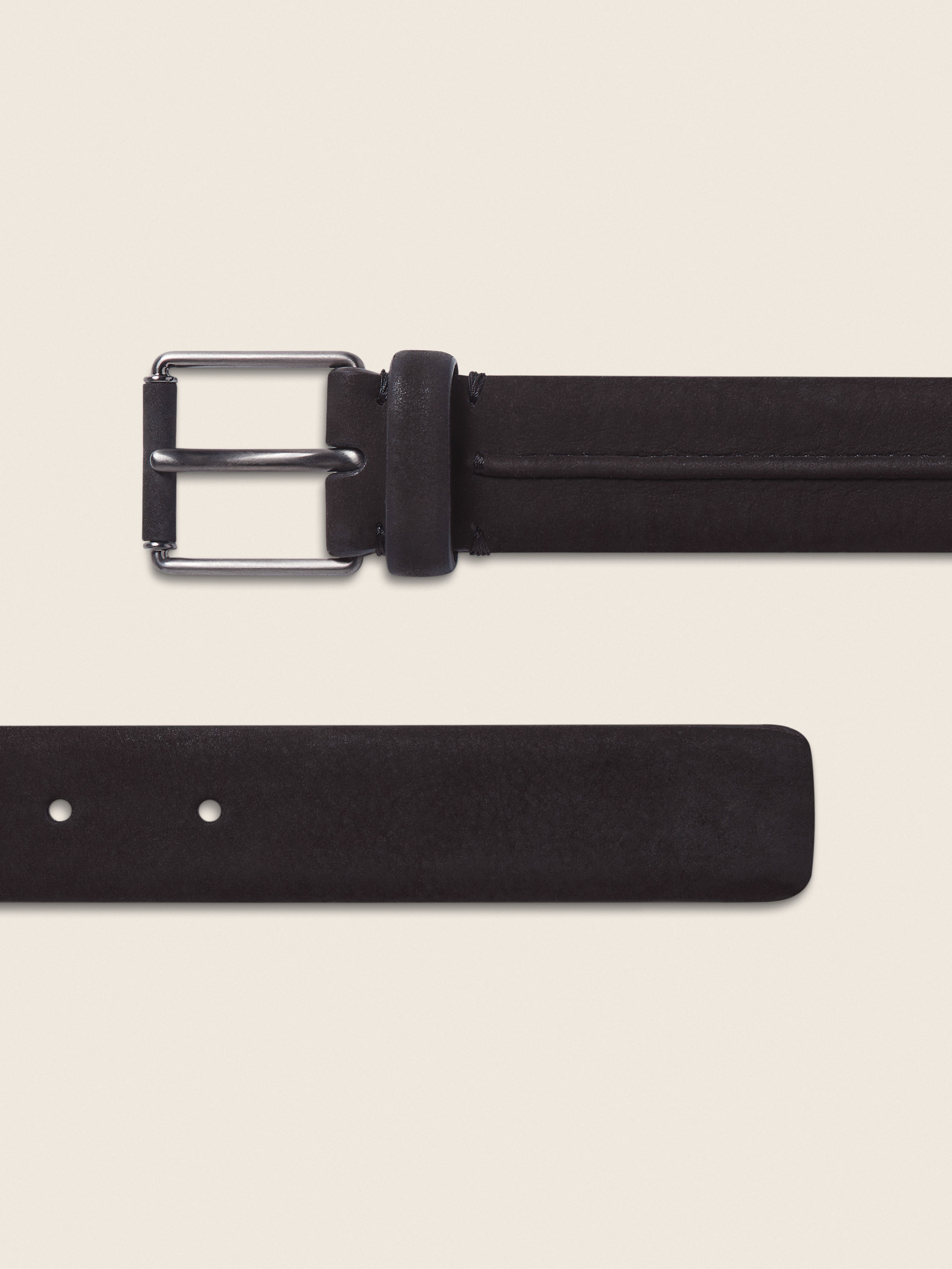 Dark Brown Nubuck Belt Product detail photo #1