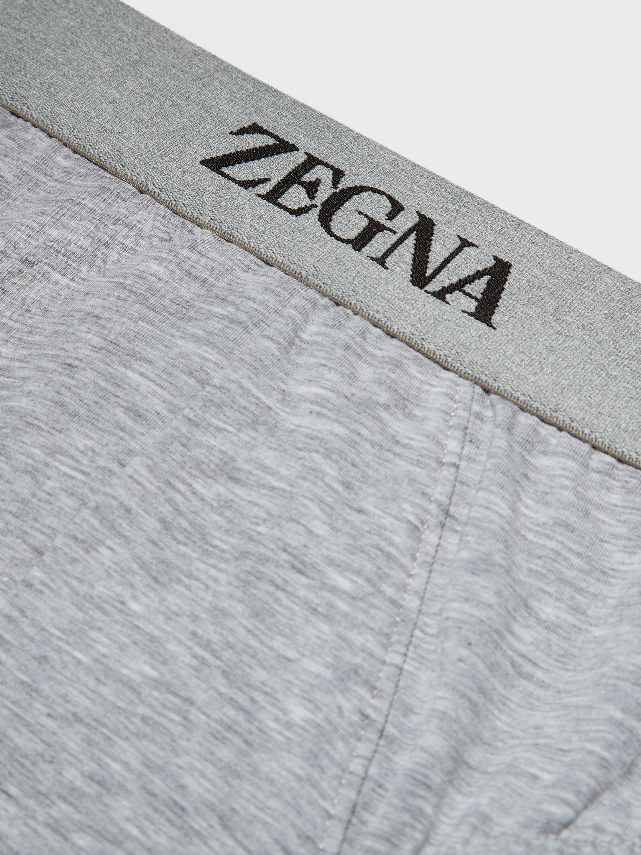 花灰色弹力棉质三角内裤 产品细节图 #1